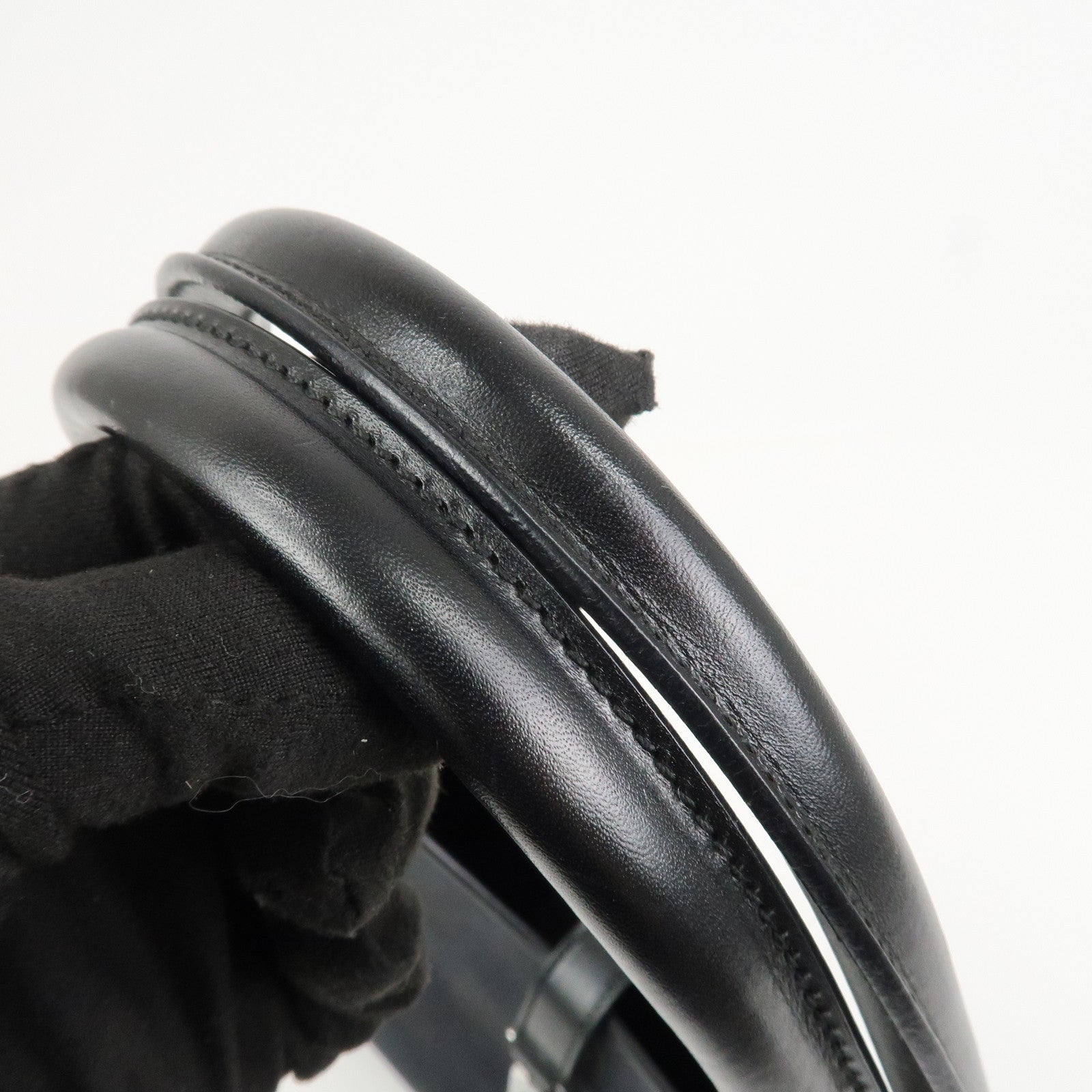 GUCCI Jackie GG Canvas Leather Shoulder Bag Hand Bag Black 002.1067