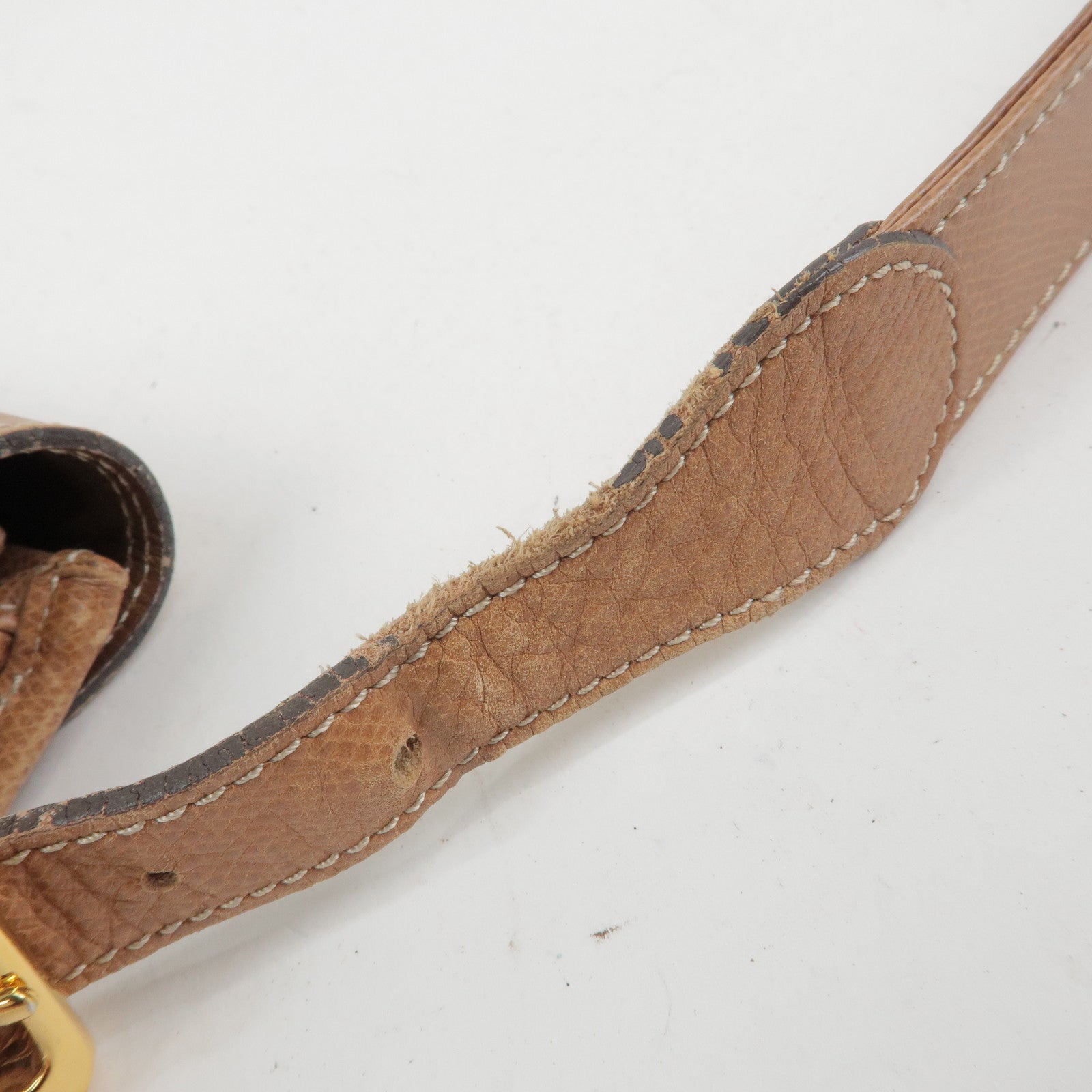 LOEWE Anagram Leather Shoulder Bag Crossbody Bag Brown