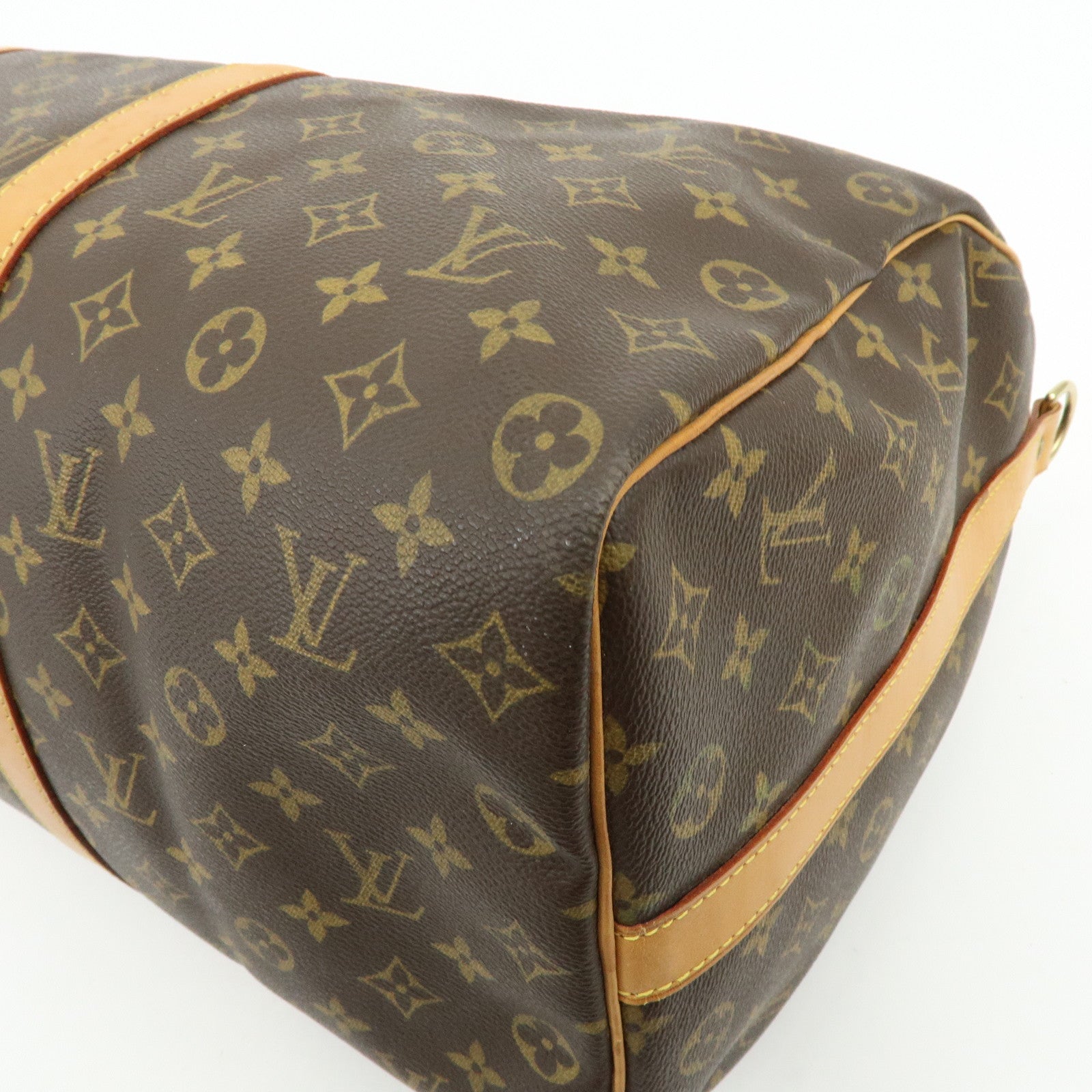 Louis Vuitton Monogram Keep All Bandouliere 50 Boston Bag M41416