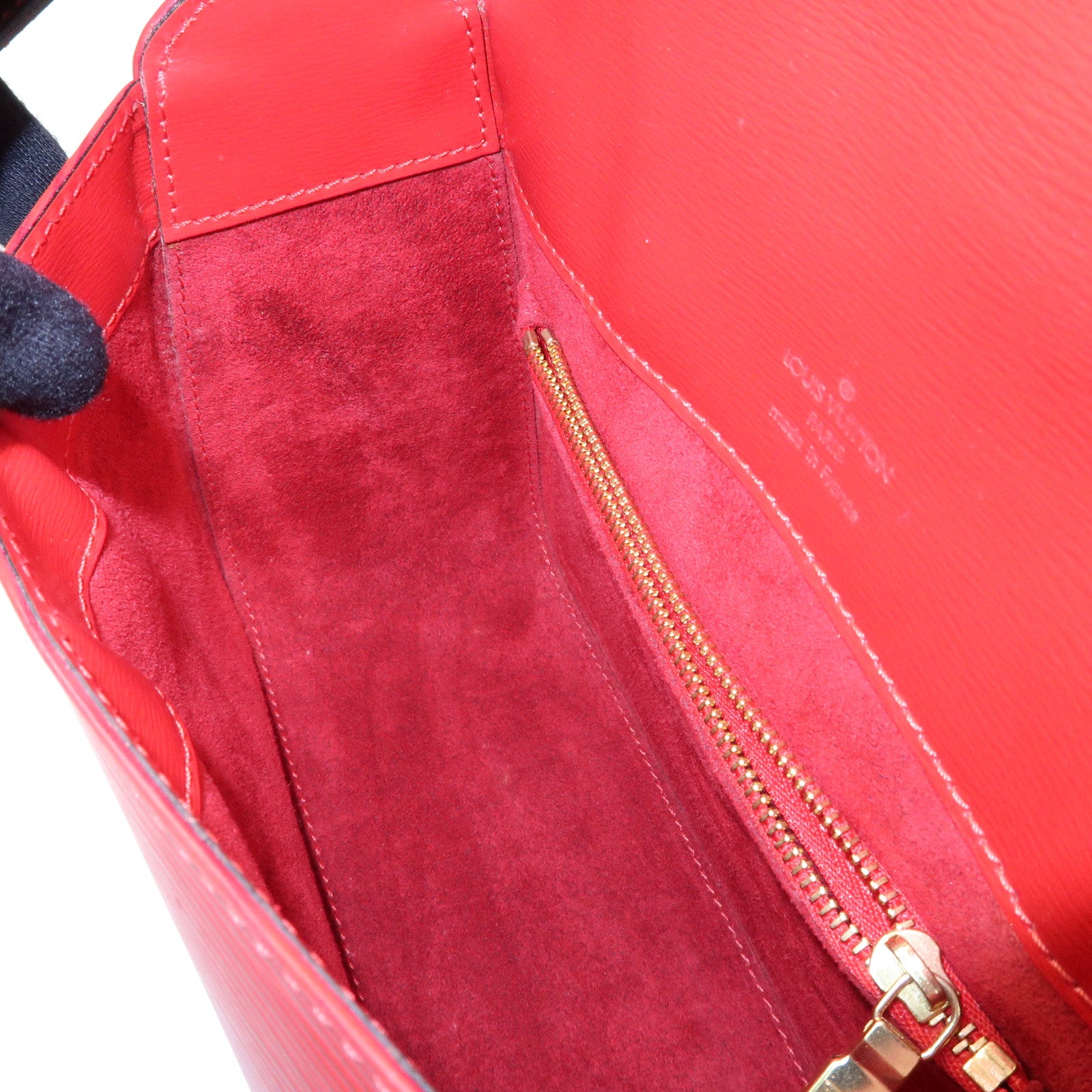 Louis Vuitton Epi Buci Shoulder Bag Hand Bag Castilian Red M52207
