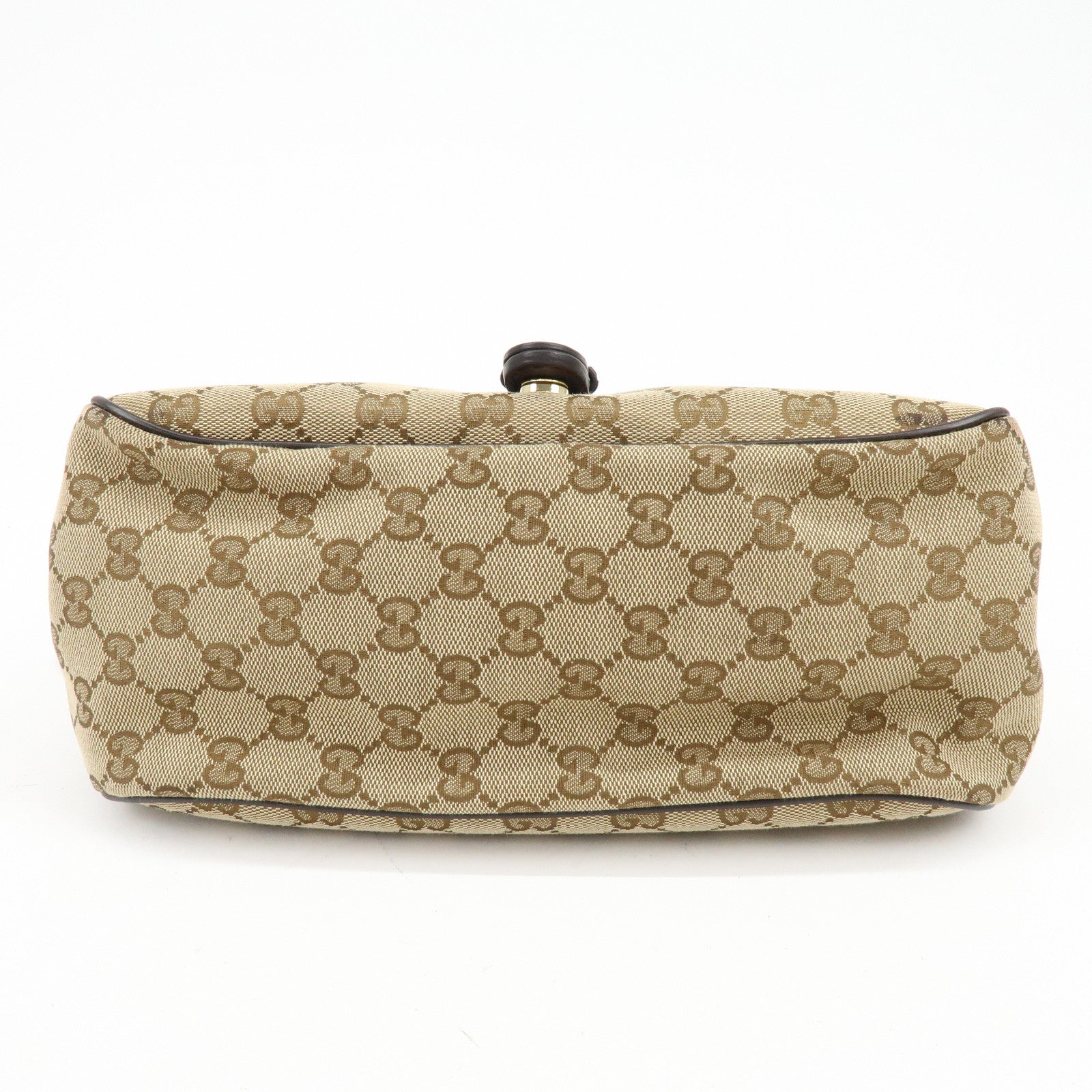 GUCCI Sukey Interlocking G GG Canvas Leather Shoulder Bag 308452