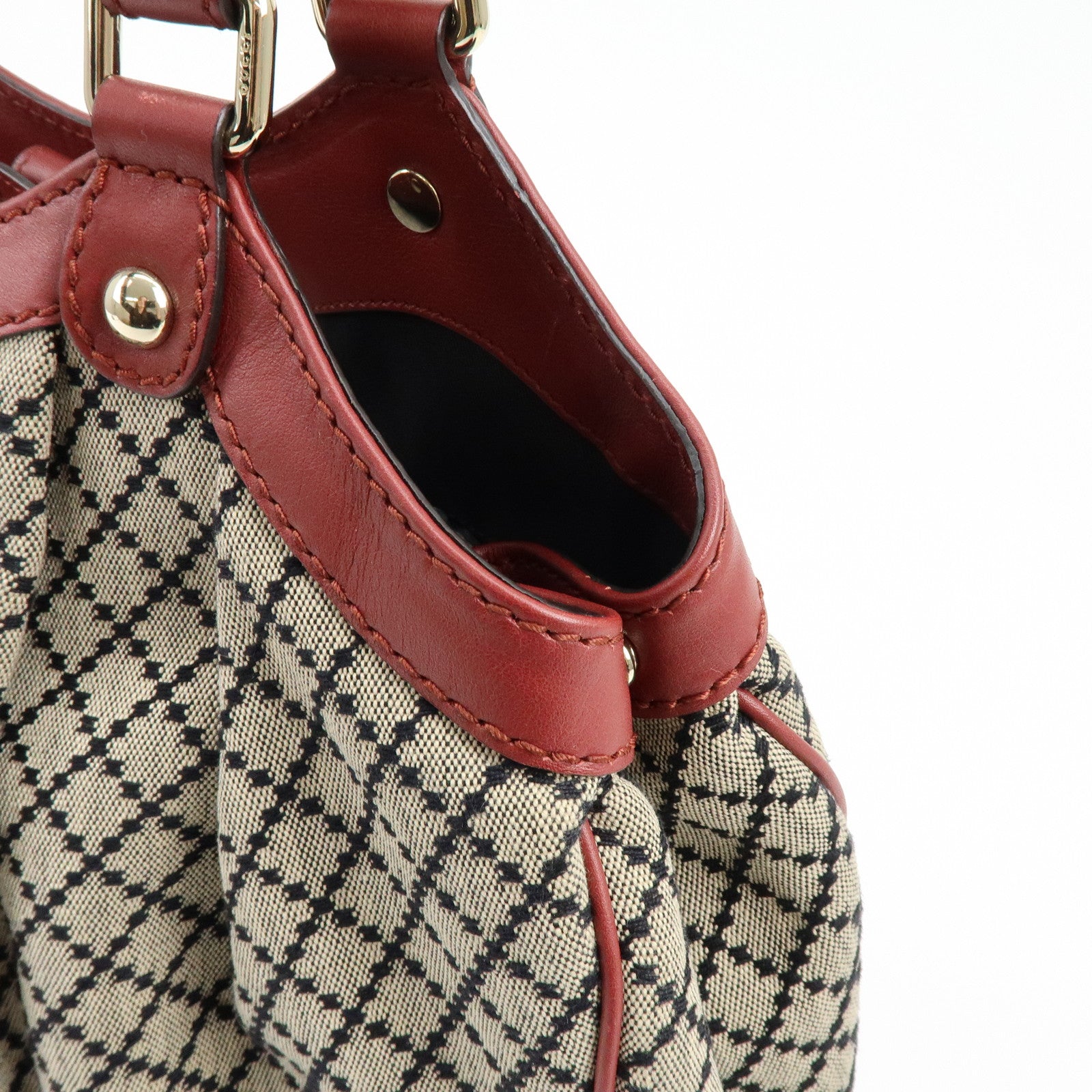 GUCCI Diamante Sukey Interlocking G Tote Bag Hand Bag 211944