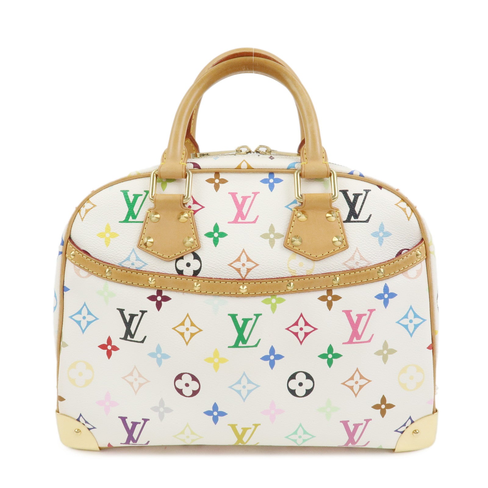 Louis Vuitton Monogram Multicolor Trouville Hand Bag Blanc M92663