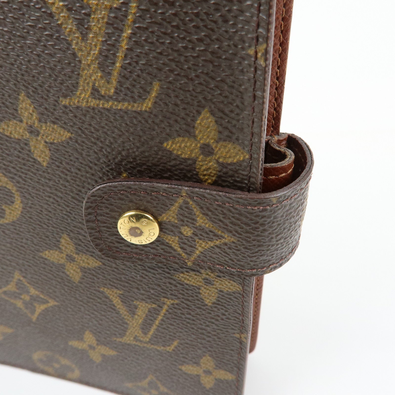 Louis Vuitton Monogram Agenda MM Planner Cover Brown R20105