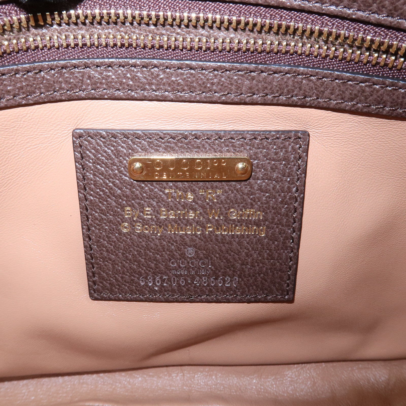 GUCCI New Jackie Canvas Leather Shoulder Bag Brown Natural 636706