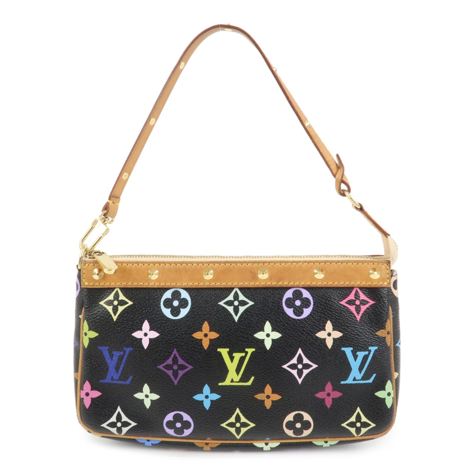 Louis Vuitton Monogram Pochette Accessoires Multicolor Noir M92648