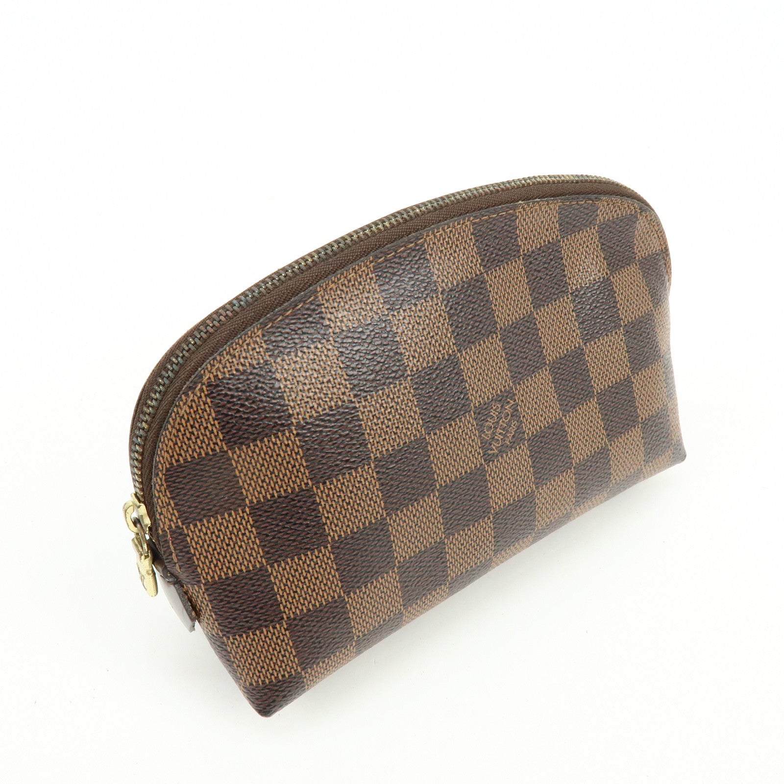 Louis Vuitton Damier Pochette Cosmetic PM Pouch Brown N47516