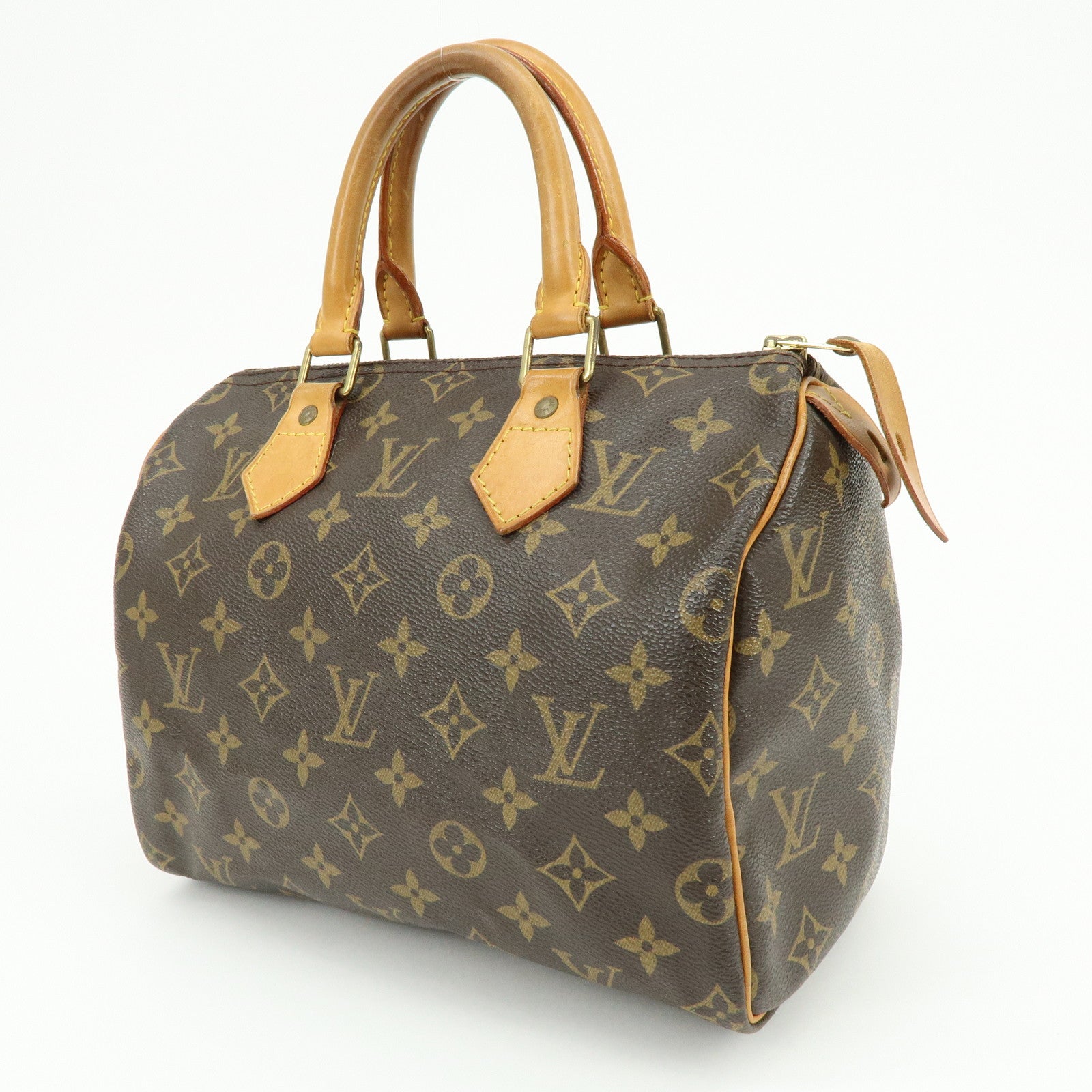 Louis Vuitton Monogram Speedy 25 Boston Bag Hand Bag Brown M41528