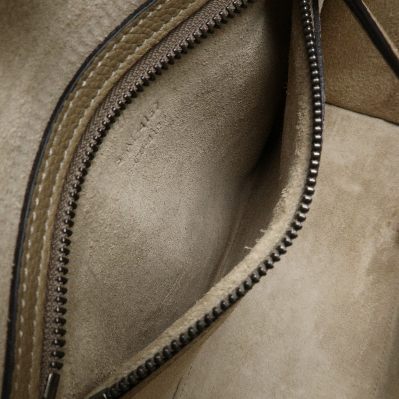 CELINE Luggage Calf Leather Tote Bag Hand Bag Beige