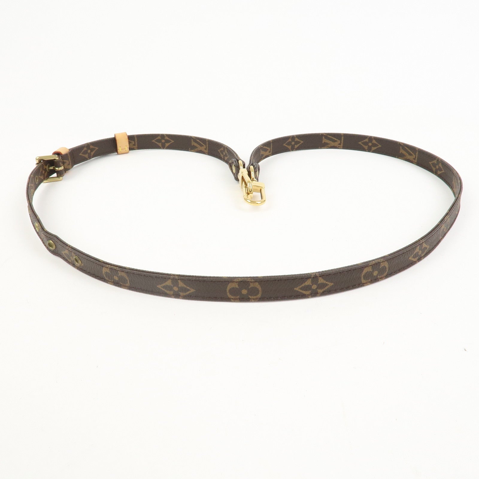 Louis Vuitton Monogram Adjustable Shoulder Strap Brown 120cm J52315