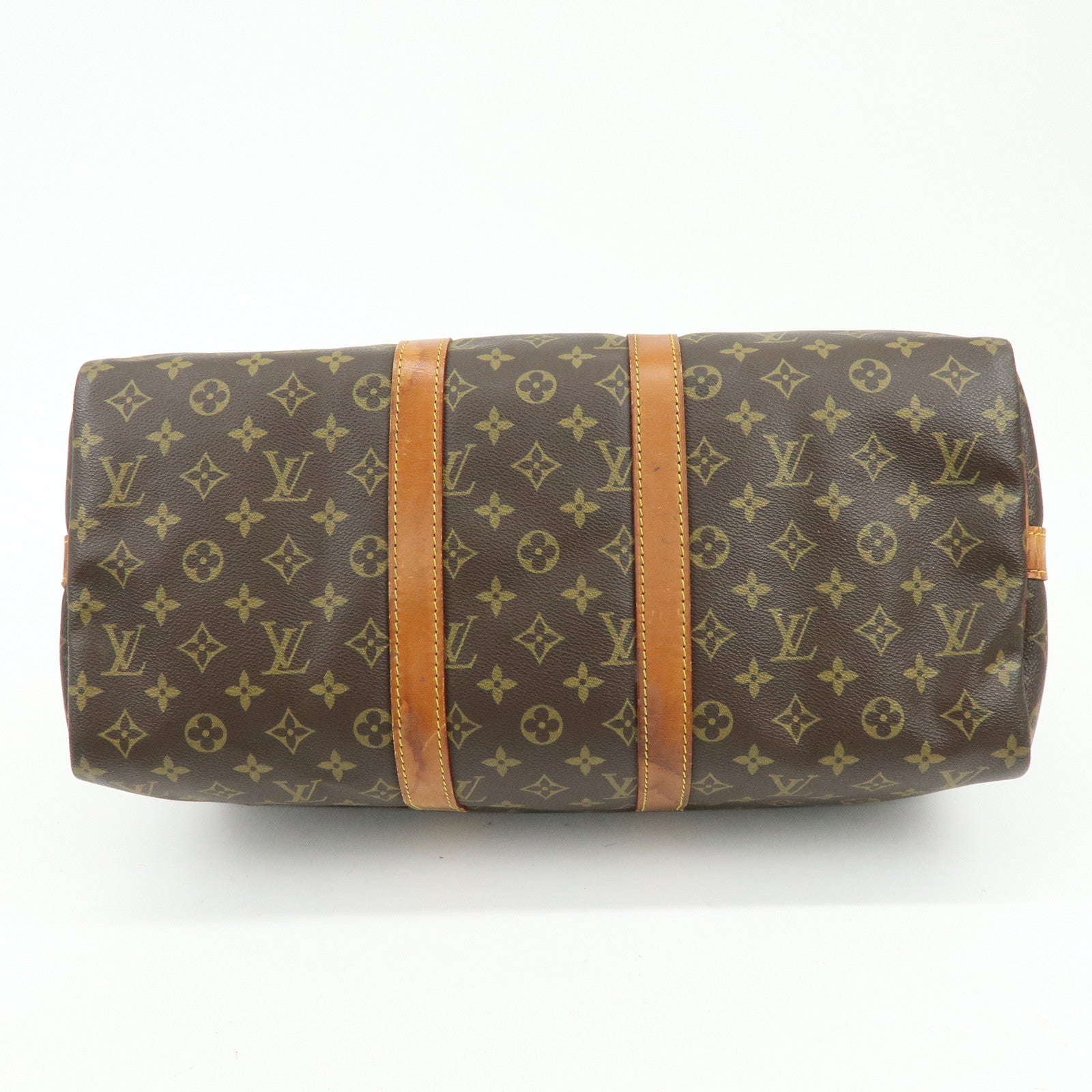 Louis Vuitton Monogram Keep All Bandouliere 45 Boston Bag M41418