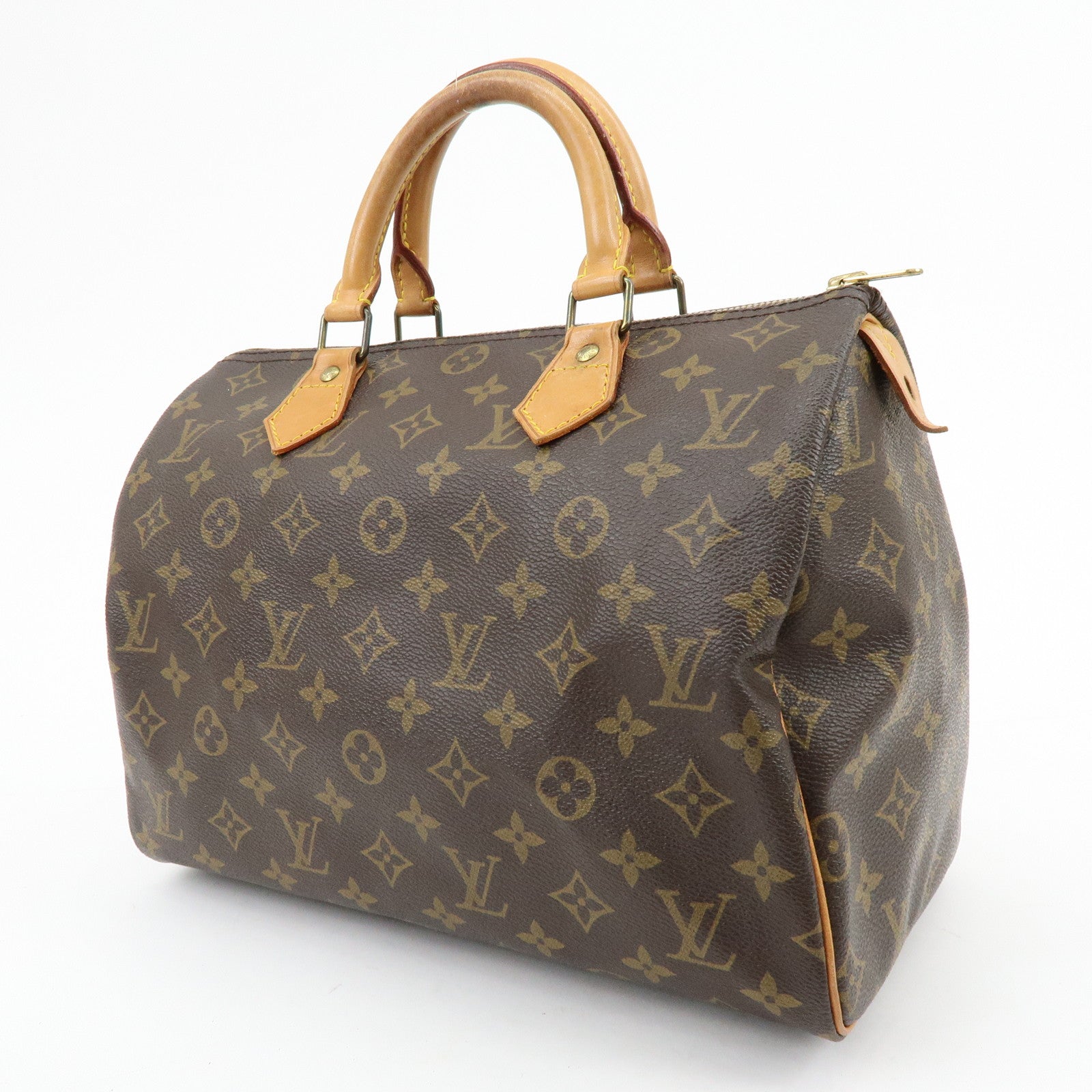 Louis Vuitton Monogram Speedy 30 Boston Bag Hand Bag Brown M41526