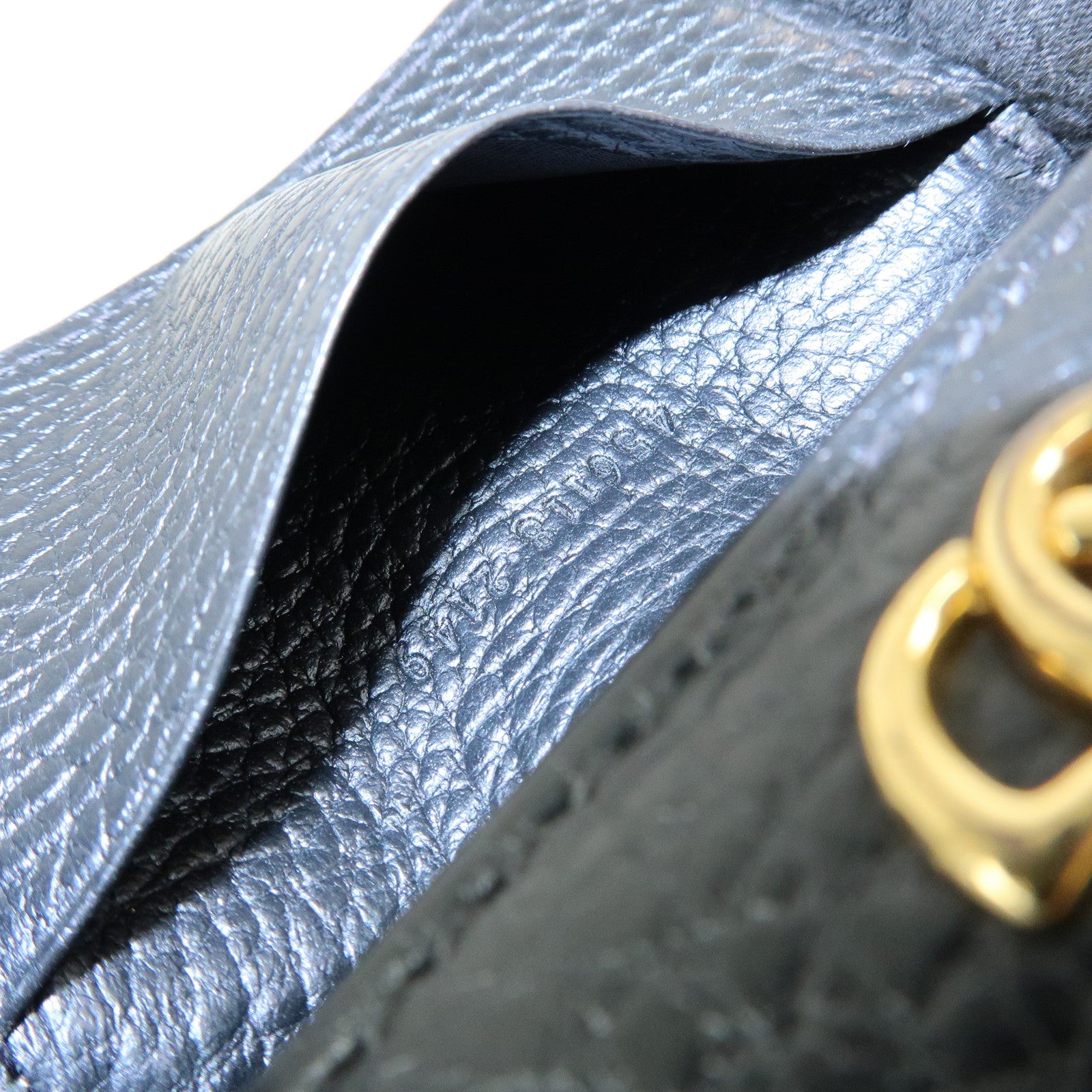 GUCCI GG Marmont GG Supreme Leather 6 Key Case Beige Black 456118