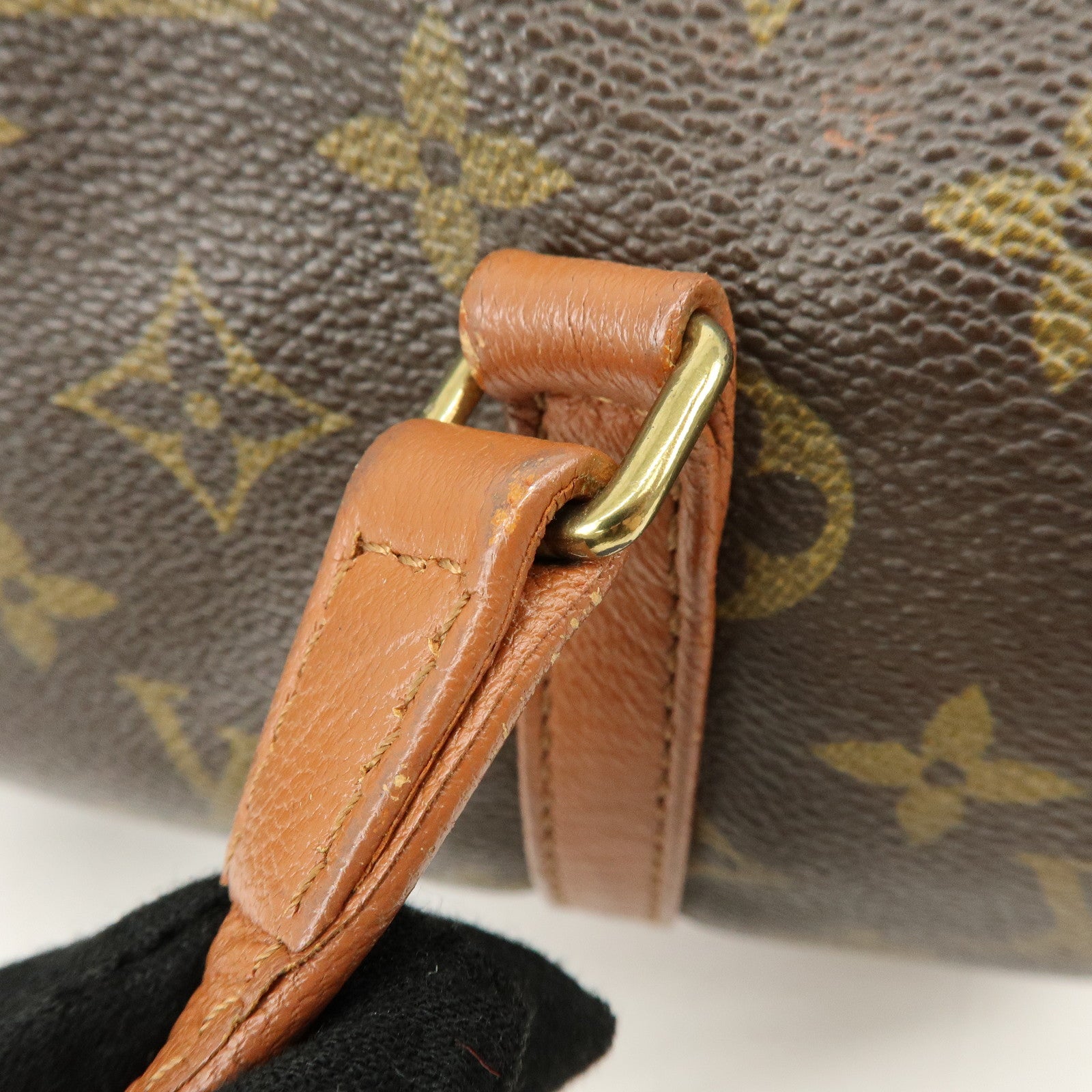 Louis Vuitton Monogram Papillon 30 Hand Bag Brown M51365