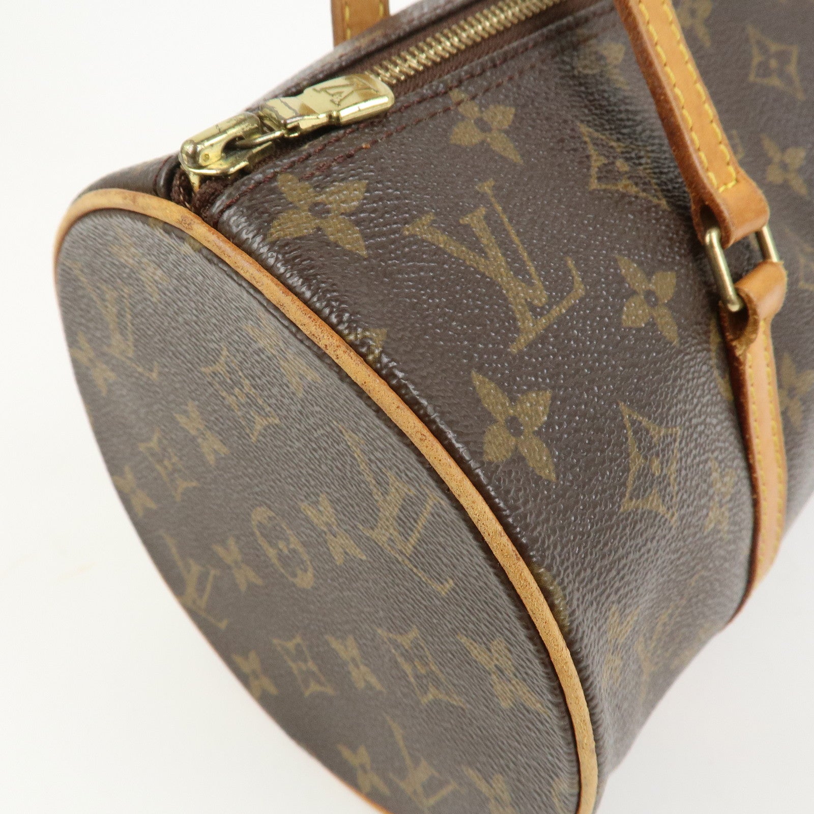 Louis Vuitton Monogram Papillon 30 Hand Bag Brown M51385
