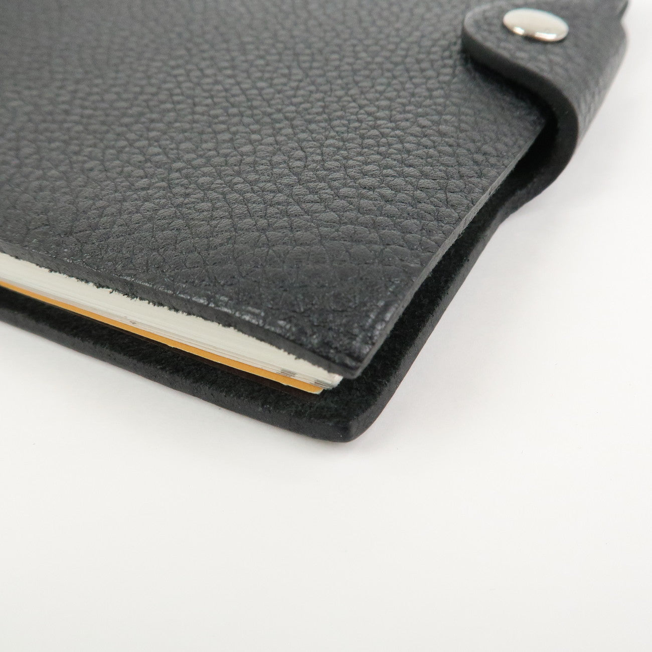HERMES Togo Leather Ulysse PM Planner Cover □F Stamped Black