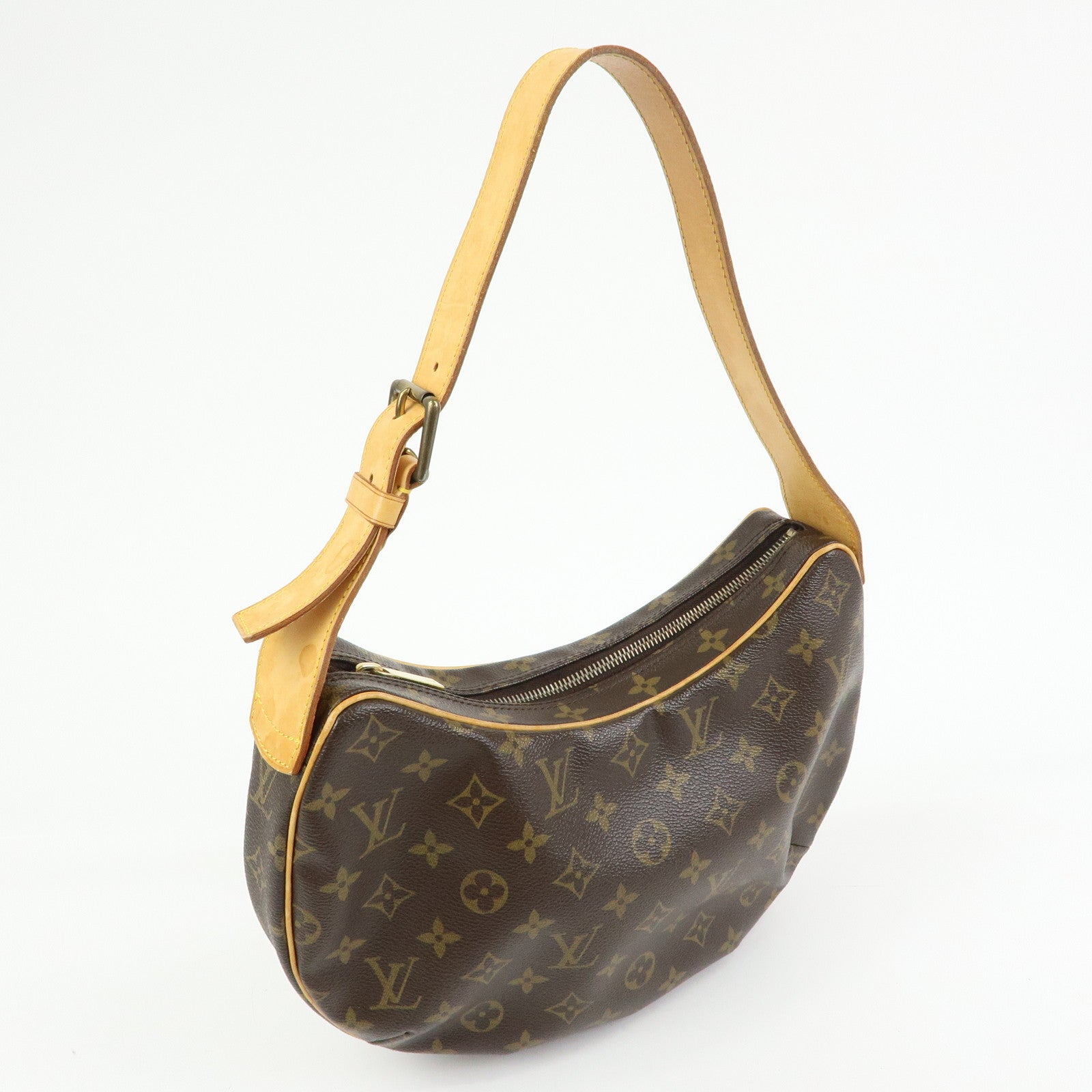 Louis Vuitton Monogram Croissant MM Shoulder Bag Brown M51512
