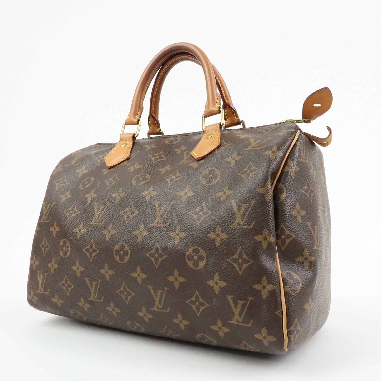 Louis Vuitton Monogram Speedy 30 Boston Bag Hand Bag Brown M41108