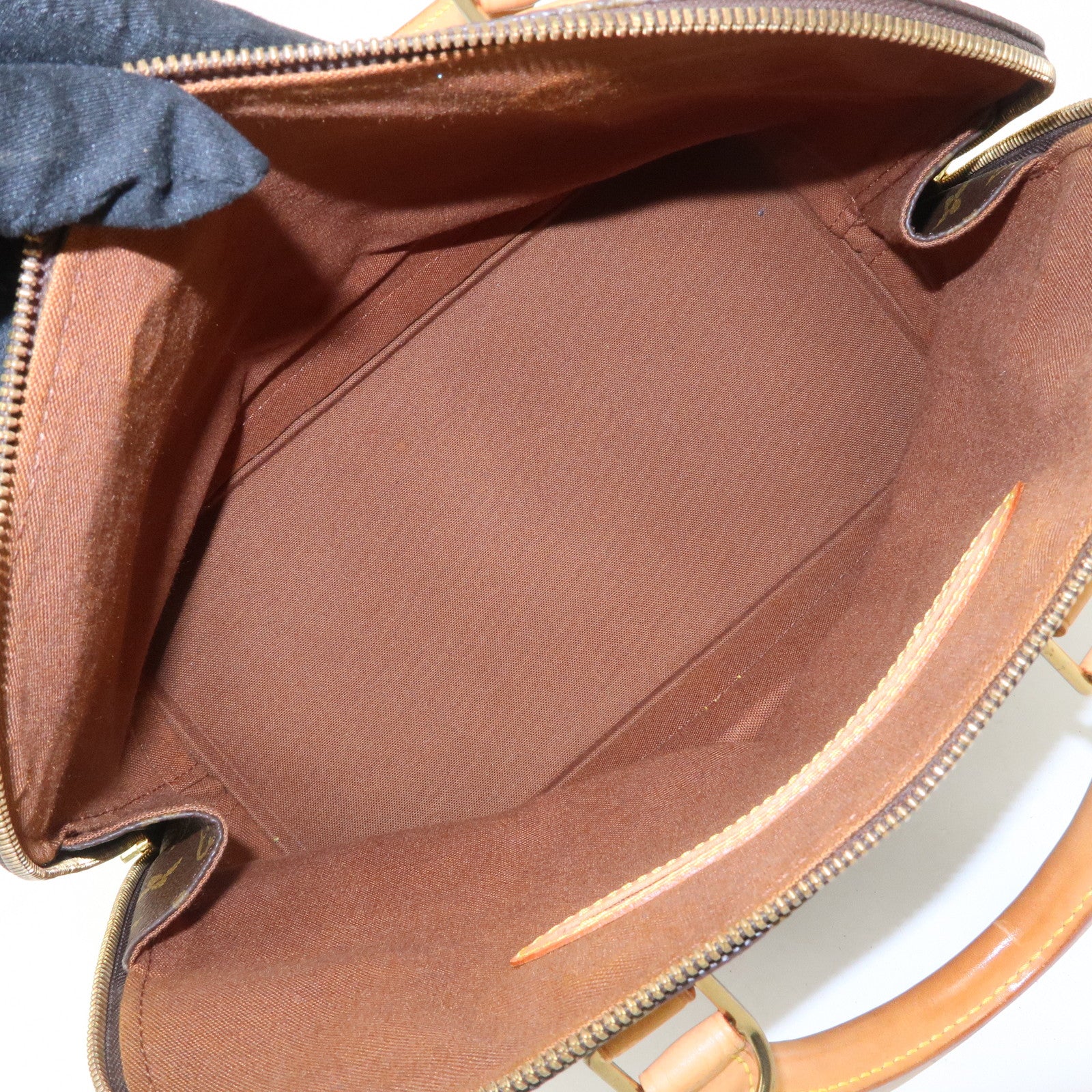 Louis Vuitton Monogram Canvas Alma Hand Bag Brown M51130 Used