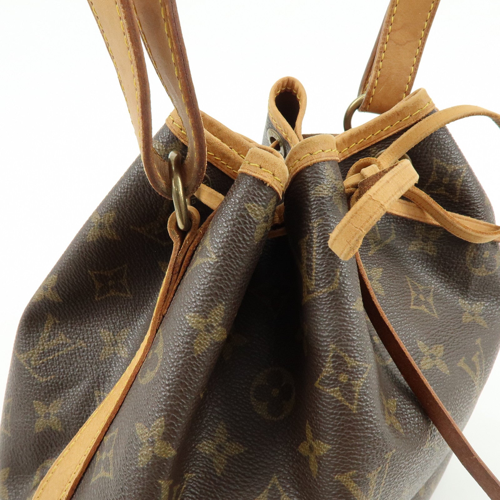 Louis Vuitton Monogram Petit Noe Shoulder Bag Brown M42226