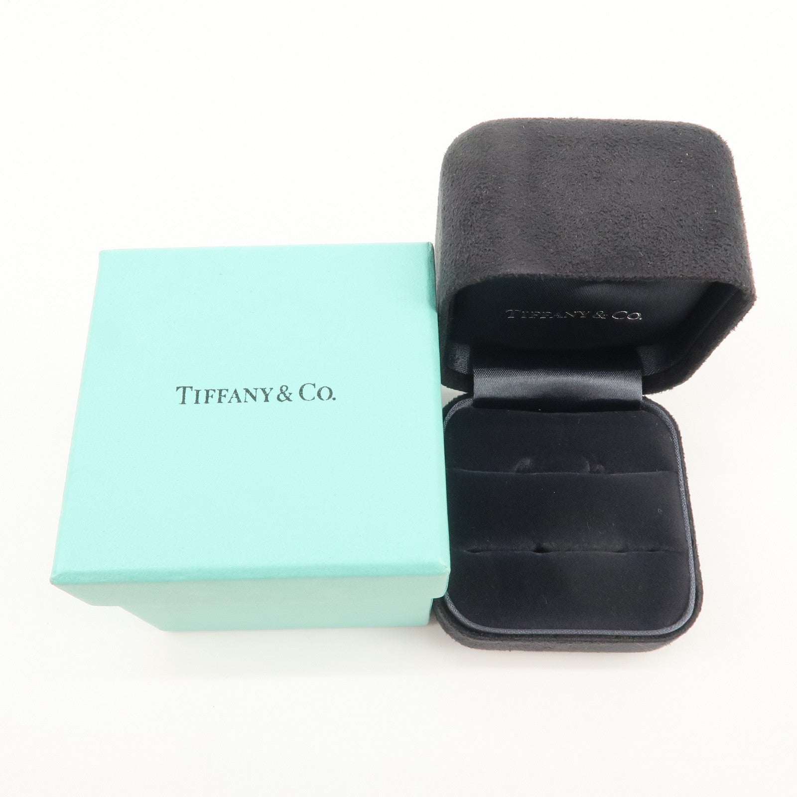 Tiffany & Co Set of 2 Jewelry Boxes for Pair Ring Tiffany Blue