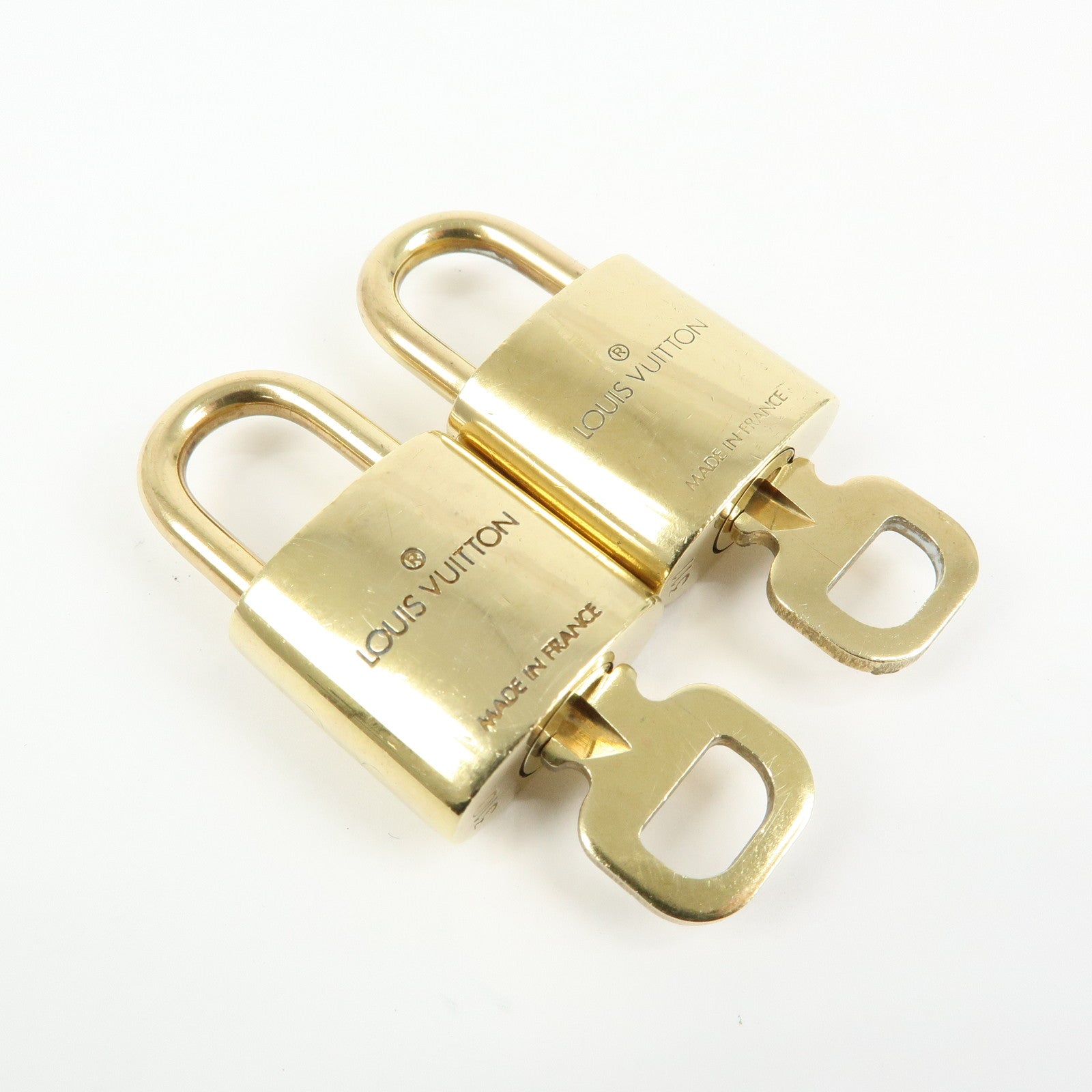 Louis Vuitton Set of 10 Lock & Key Cadena Key Lock Used