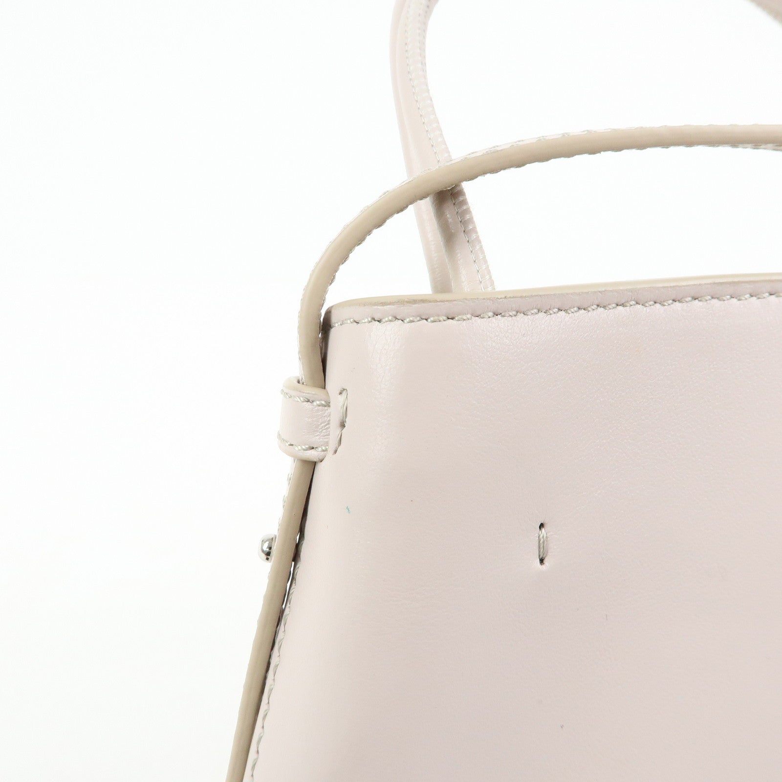 Chloe Sense Micro Leather 2Way Bag Shoulder Bag Hand Bag Pink Beige