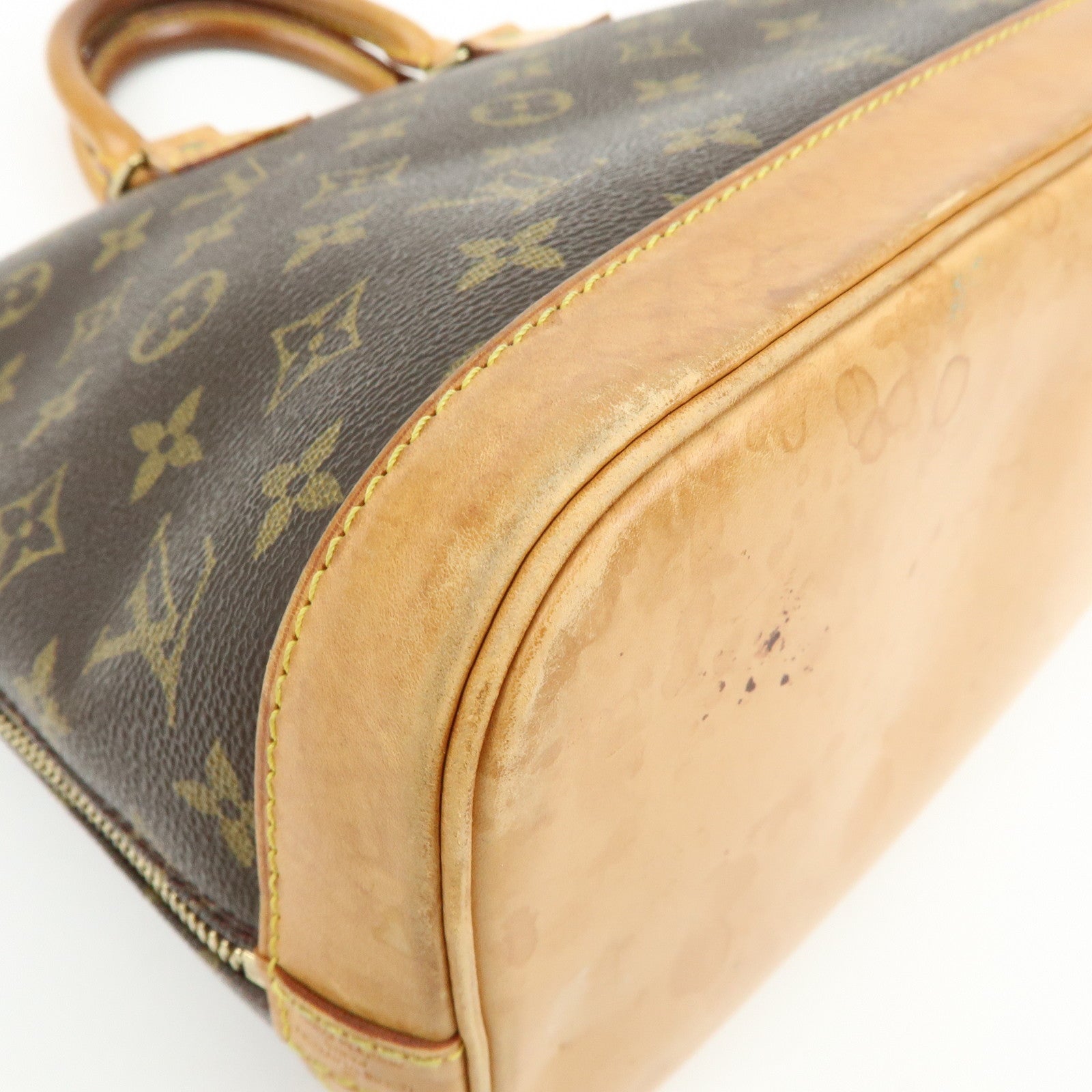 Louis Vuitton Monogram Alma Hand Bag Brown M51130