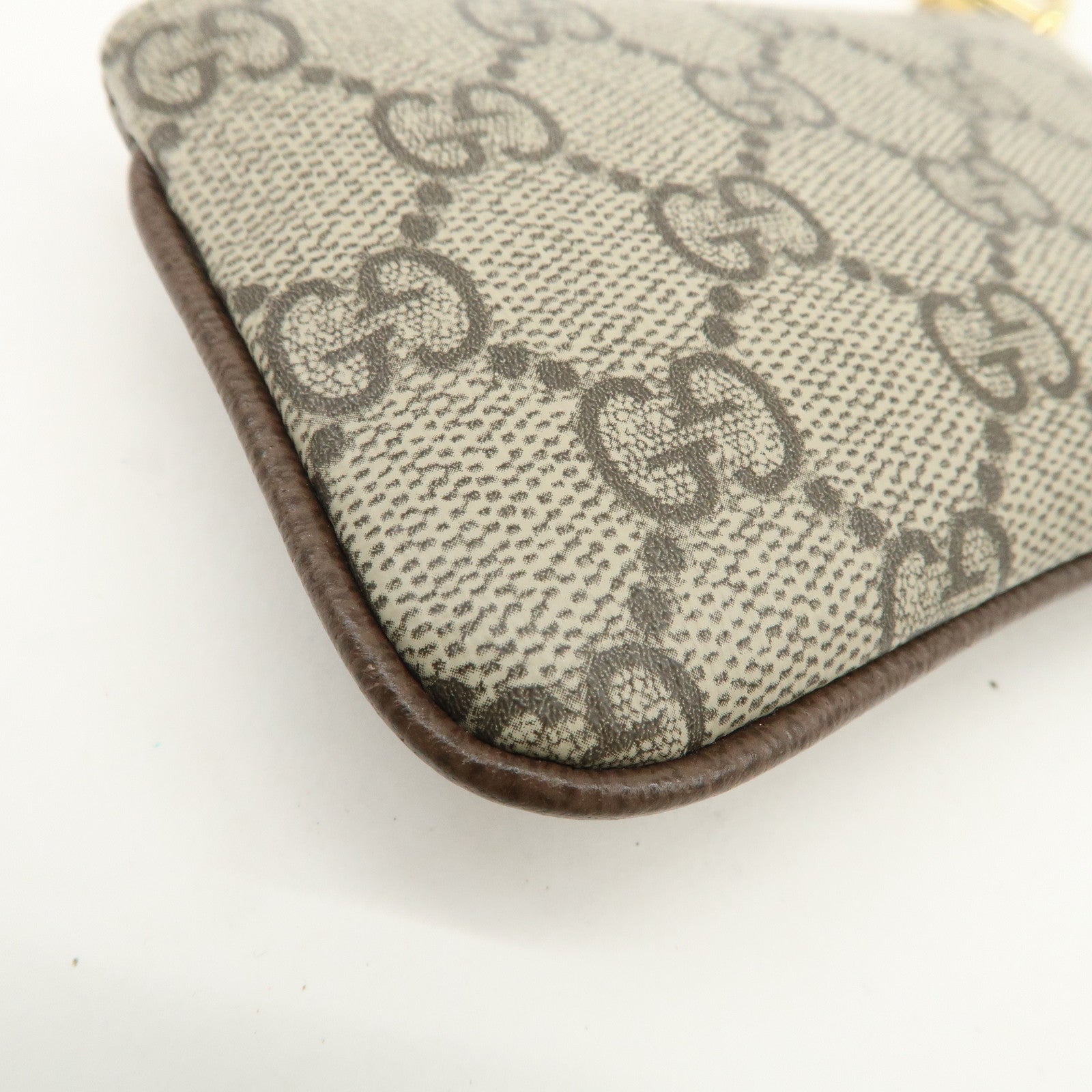 GUCCI GG Supreme Leather Coin Case Key Case 772321 Used