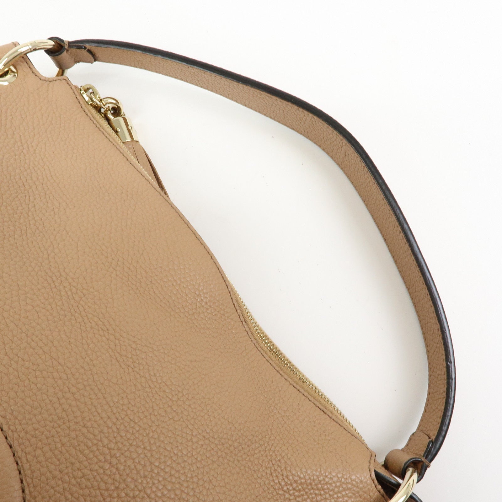 GUCCI SOHO 2Way Bag Hand Bag Shoulder Bag Beige 536194