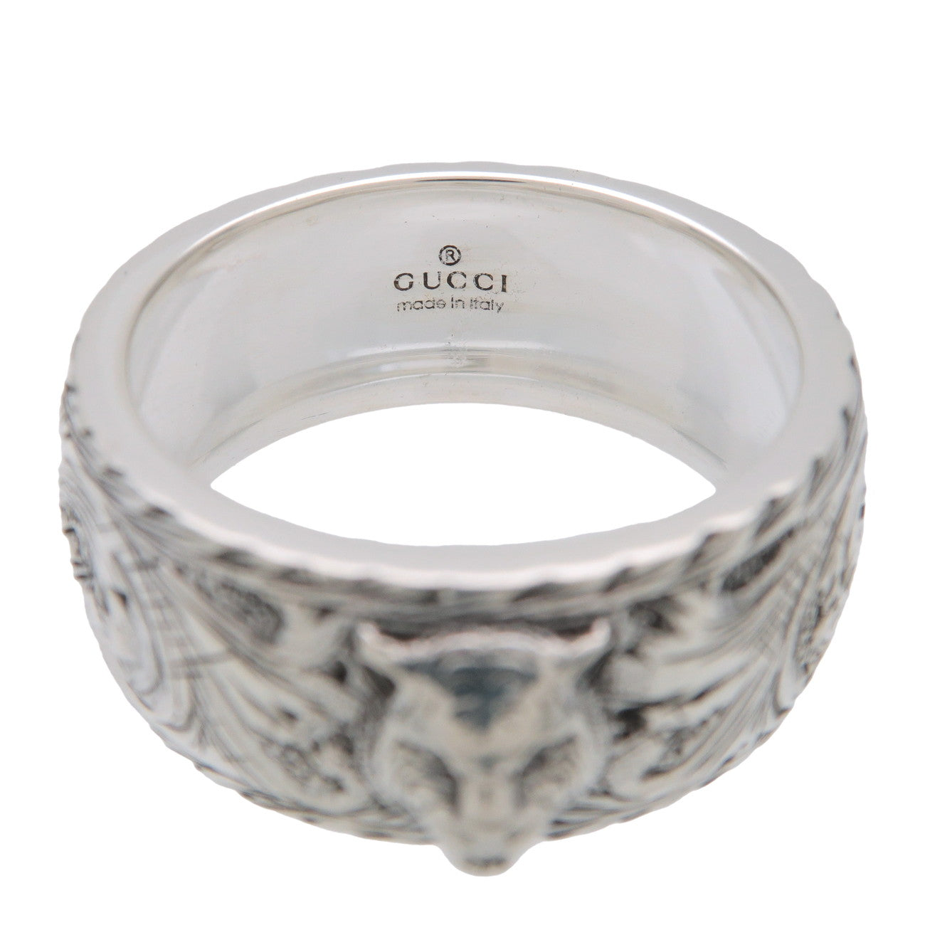 GUCCI タイガーヘッドリング　SV925 GUCCI Tiger Head Ring SV925 Silver #21 US9.25 EU60 HK20.5