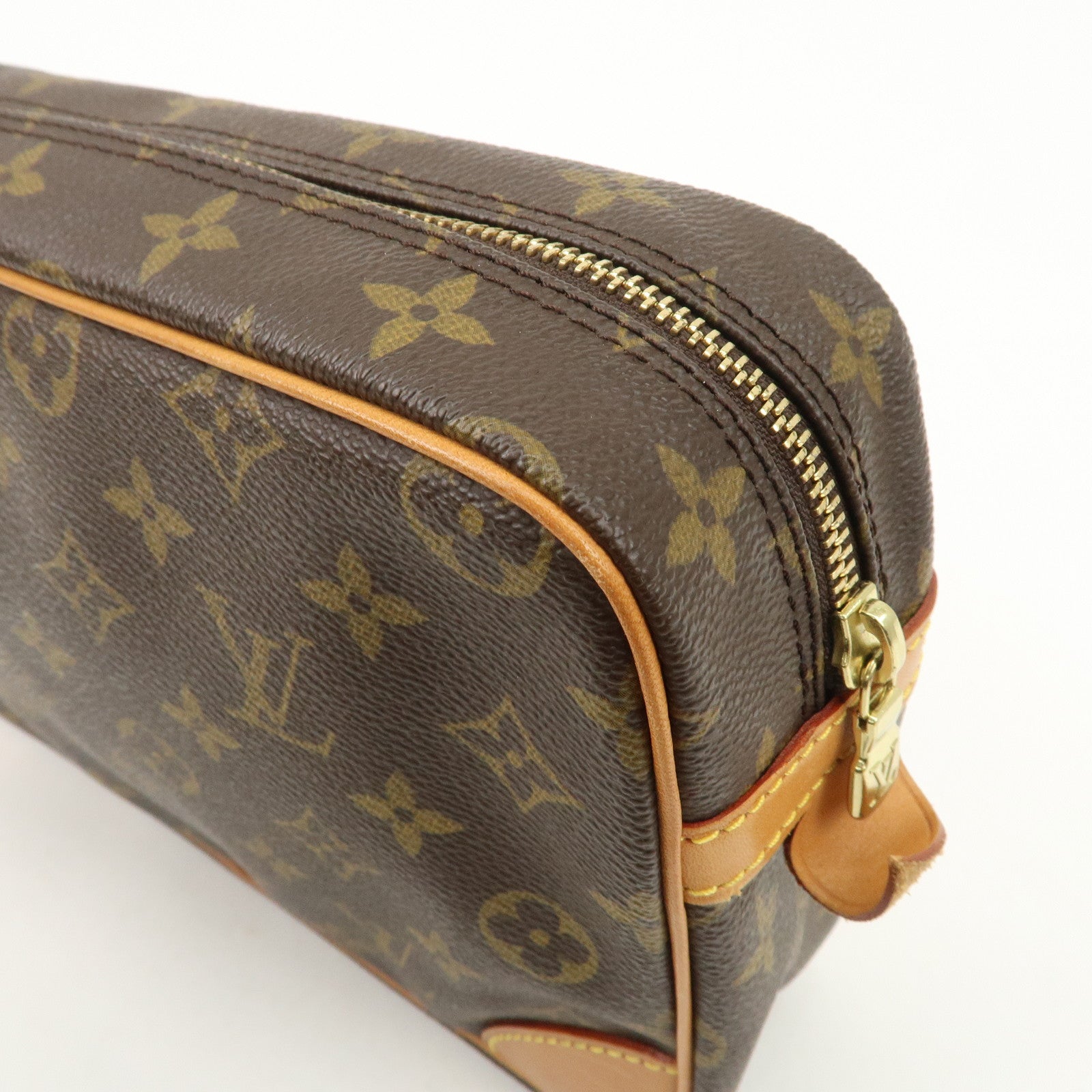 Louis Vuitton Monogram Compiegne 28 Pouch Clutch Bag Brown M51845 Used
