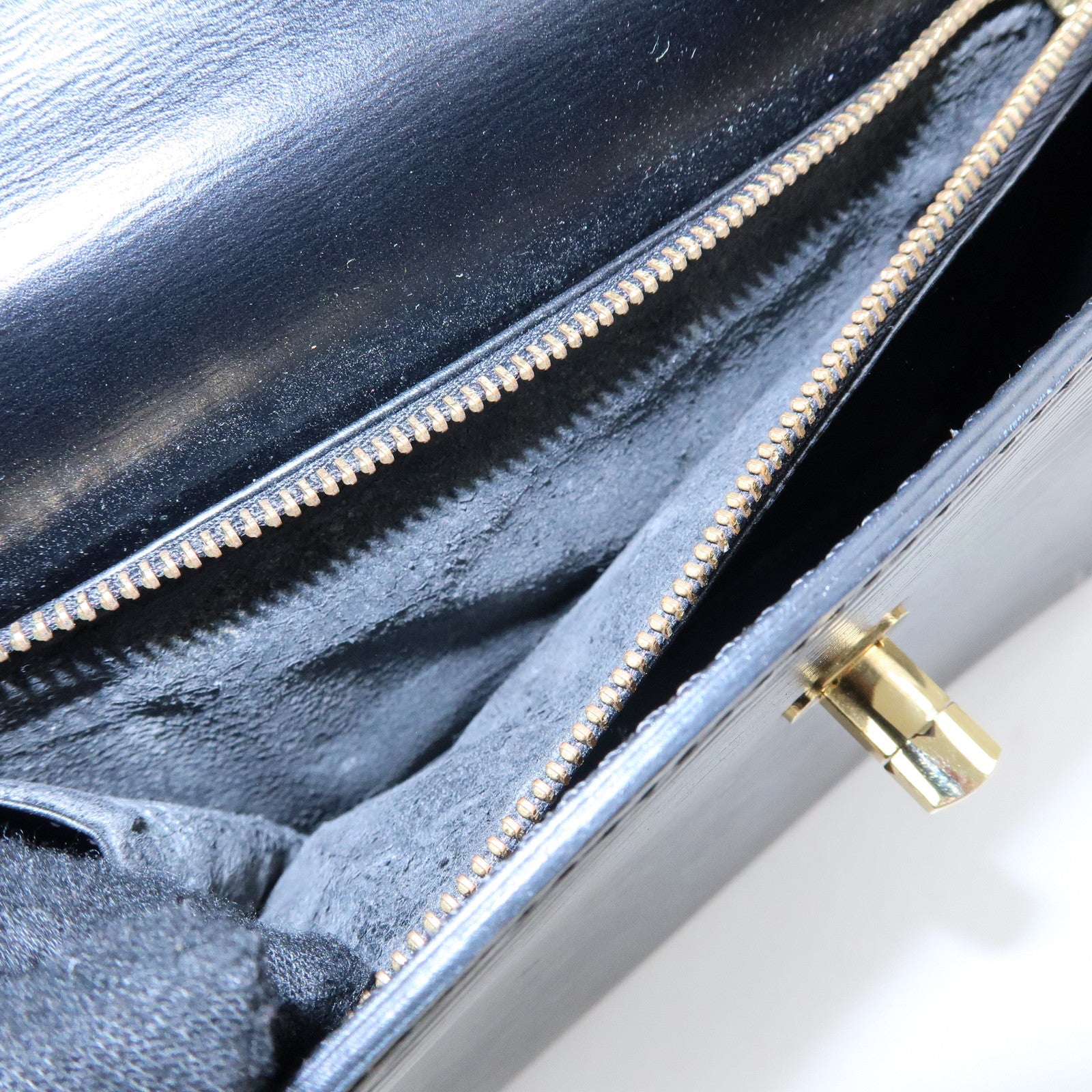 Louis Vuitton Epi Leather Malesherbes Hand Bag Noir Black M52372