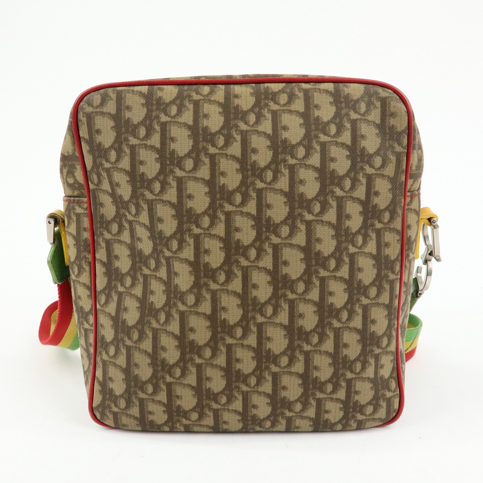 Christian Dior Rasta Trotter PVC Leather Shoulder Bag Brown