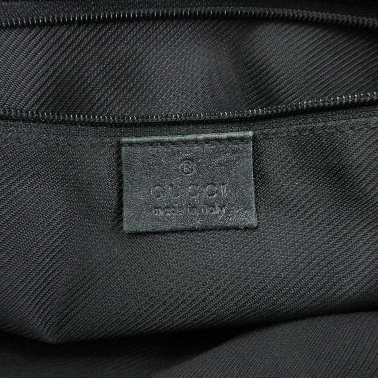 GUCCI GG Canvas Leather Tote Bag Hand  Bag Black 002・1119・1705