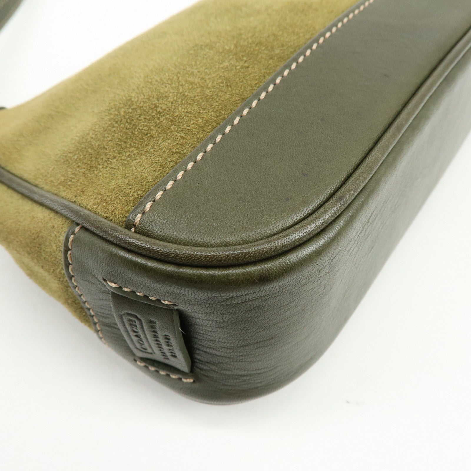 COACH Signature Set of 2 Canvas Leather Suede Shoulder Bag