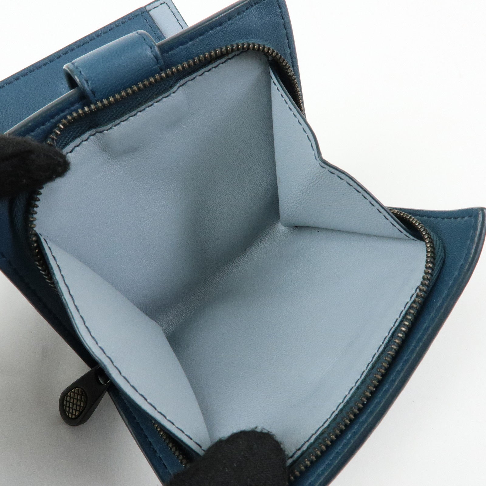 BOTTEGA VENETA Intrecciato Leather Bi-fold Comact Wallet 547441