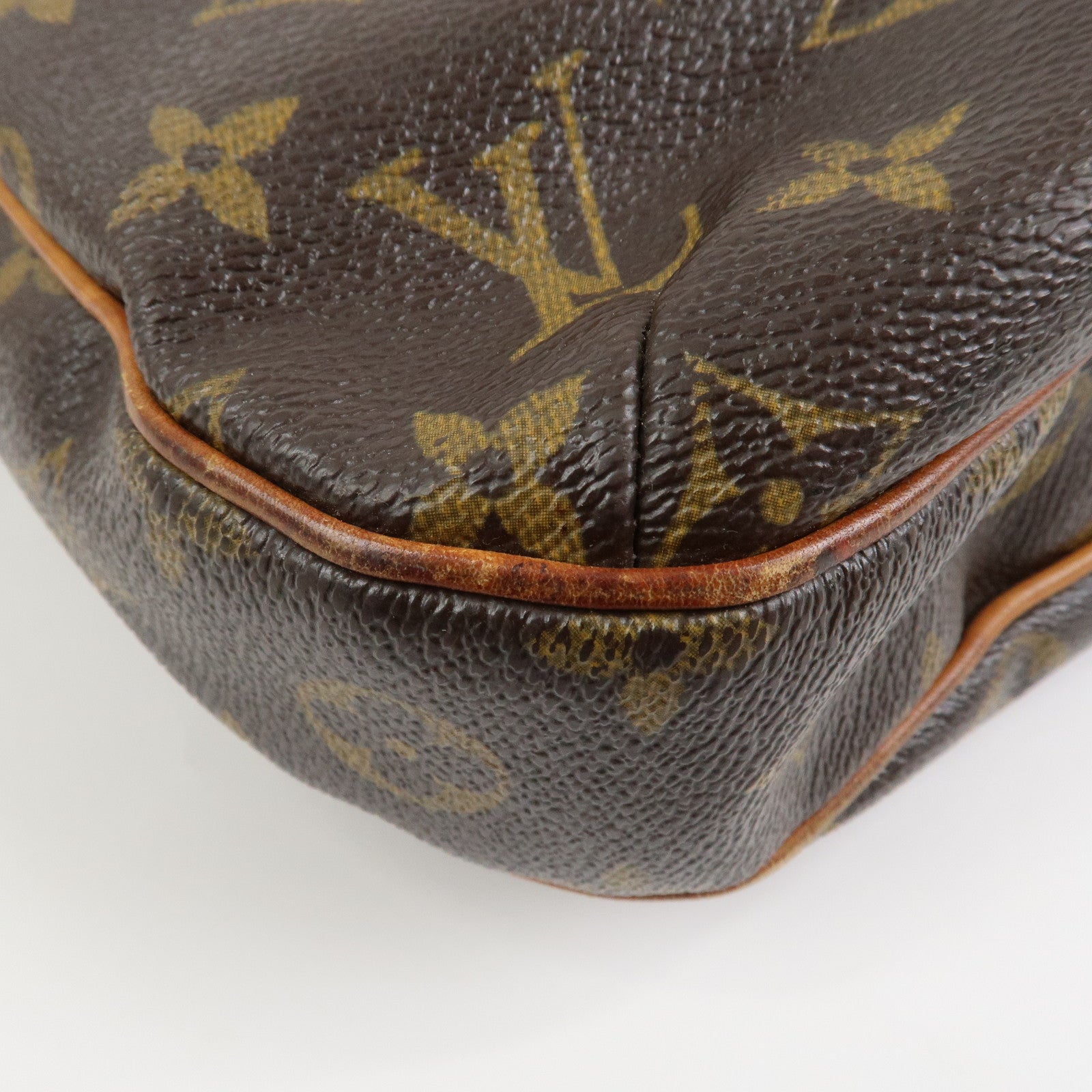 Louis Vuitton Monogram Odeon MM Shoulder Bag Brown M56389