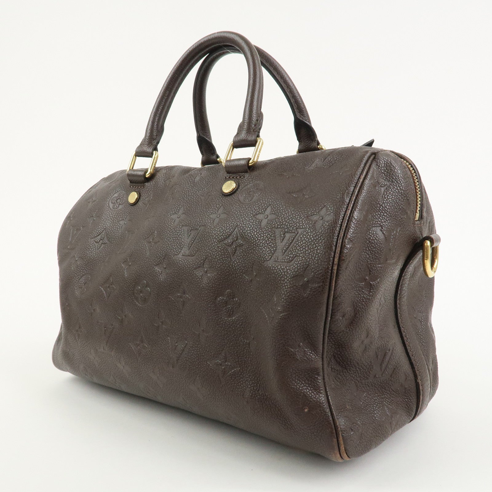 Louis Vuitton Monogram Empreinte Speedy 30 Bandouliere Terre M40751
