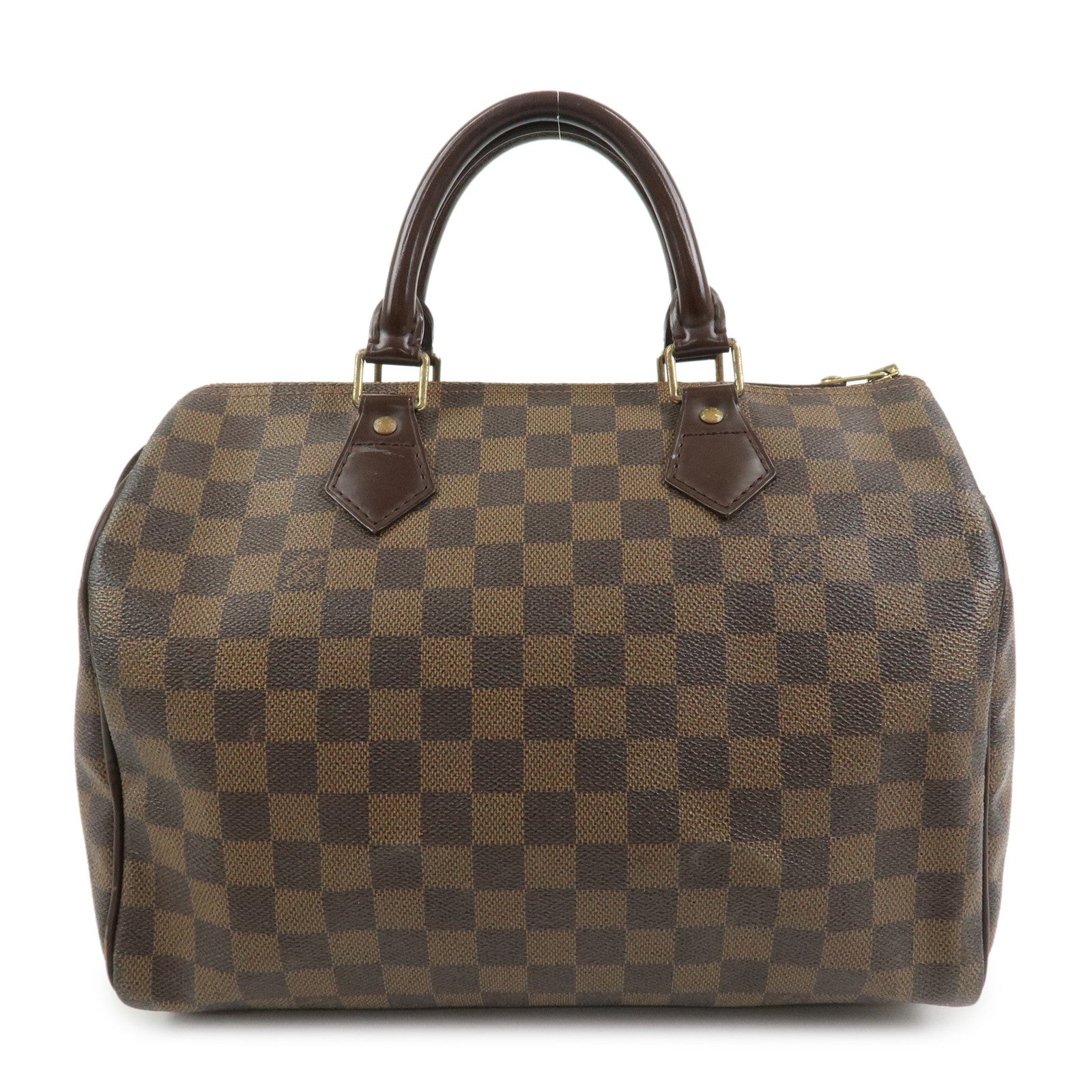 Louis Vuitton Damier Ebene Speedy 25 Hand Bag Boston Bag N41532