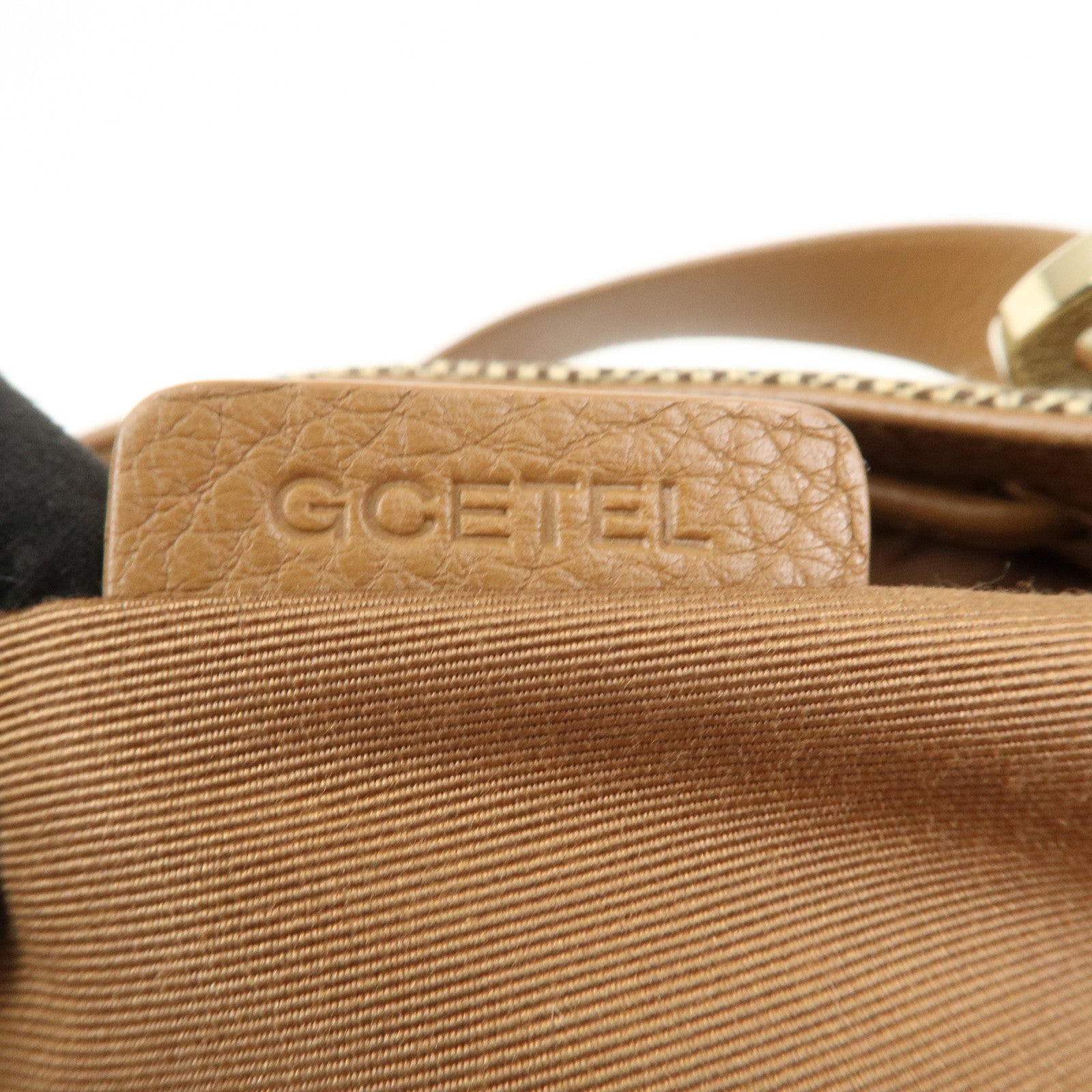 BVLGARI Logo Mania Jacquard Leather Hand Bag Tote Bag Beige