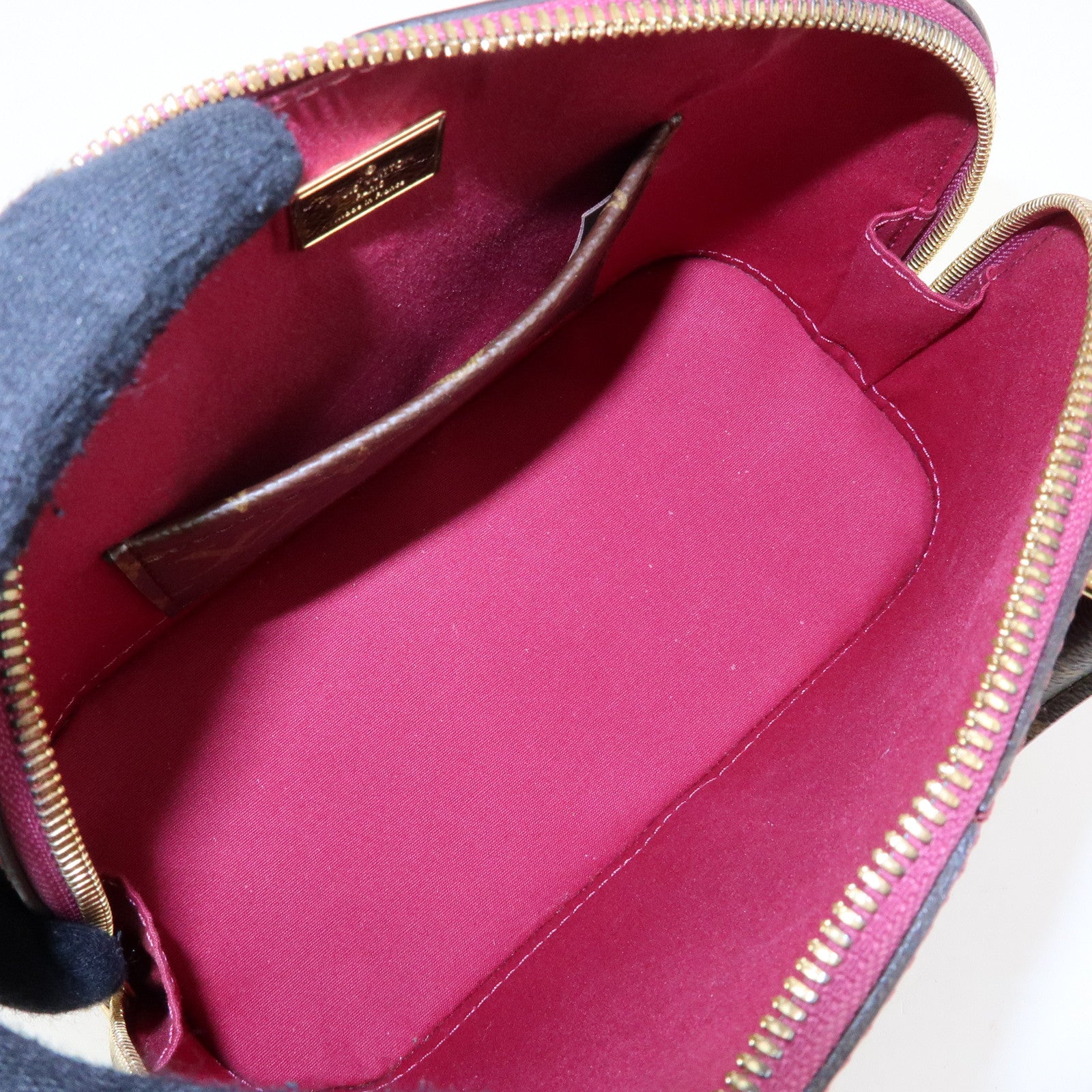 Louis Vuitton Monogram Vernis Alma BB 2Way Bag Magenta M54785