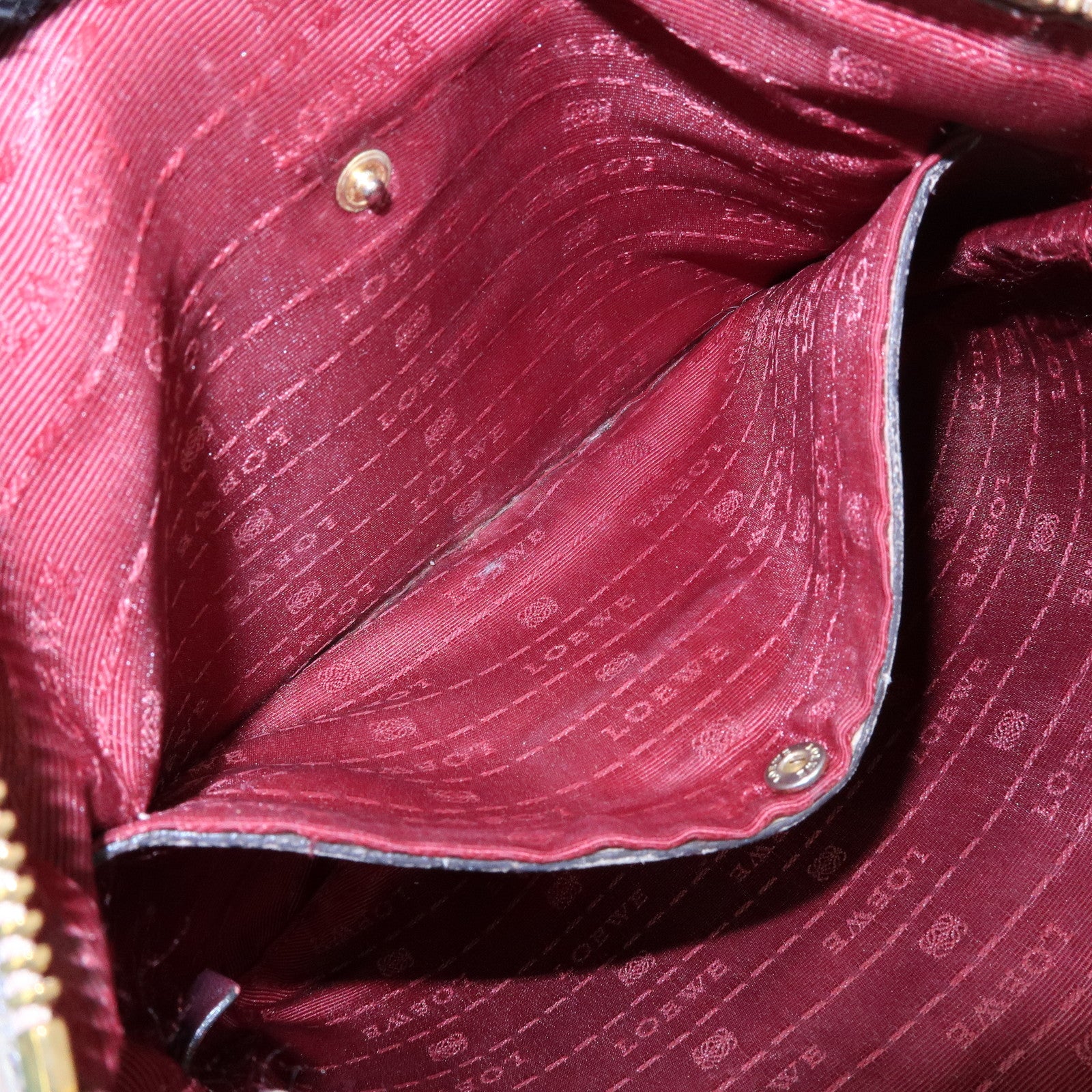 LOEWE Heritage Calf Leather Shoulder Bag Crossbody Bag Pink