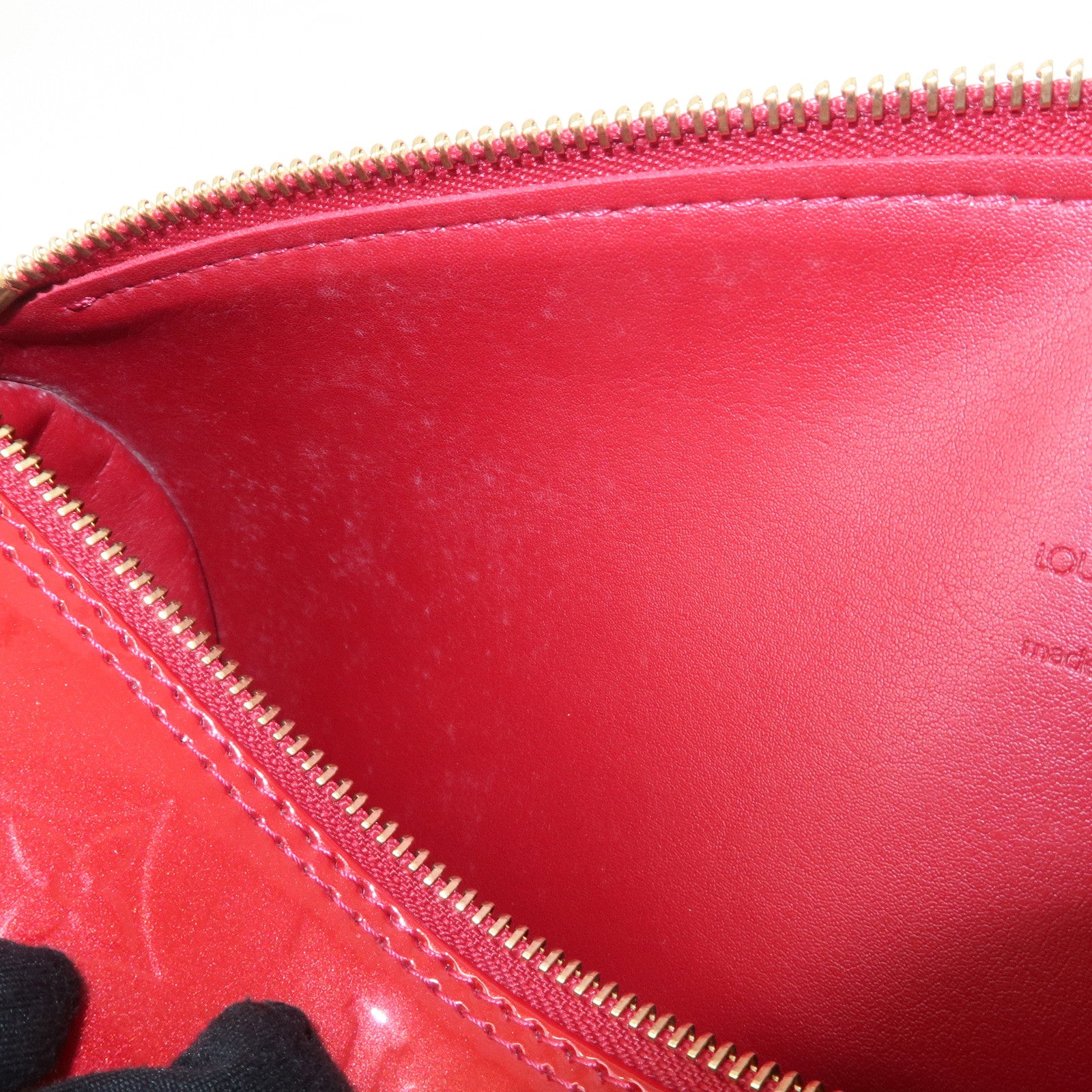 Louis Vuitton Monogram Vernis Bedford Hand Bag Pomme d'Amour M91986