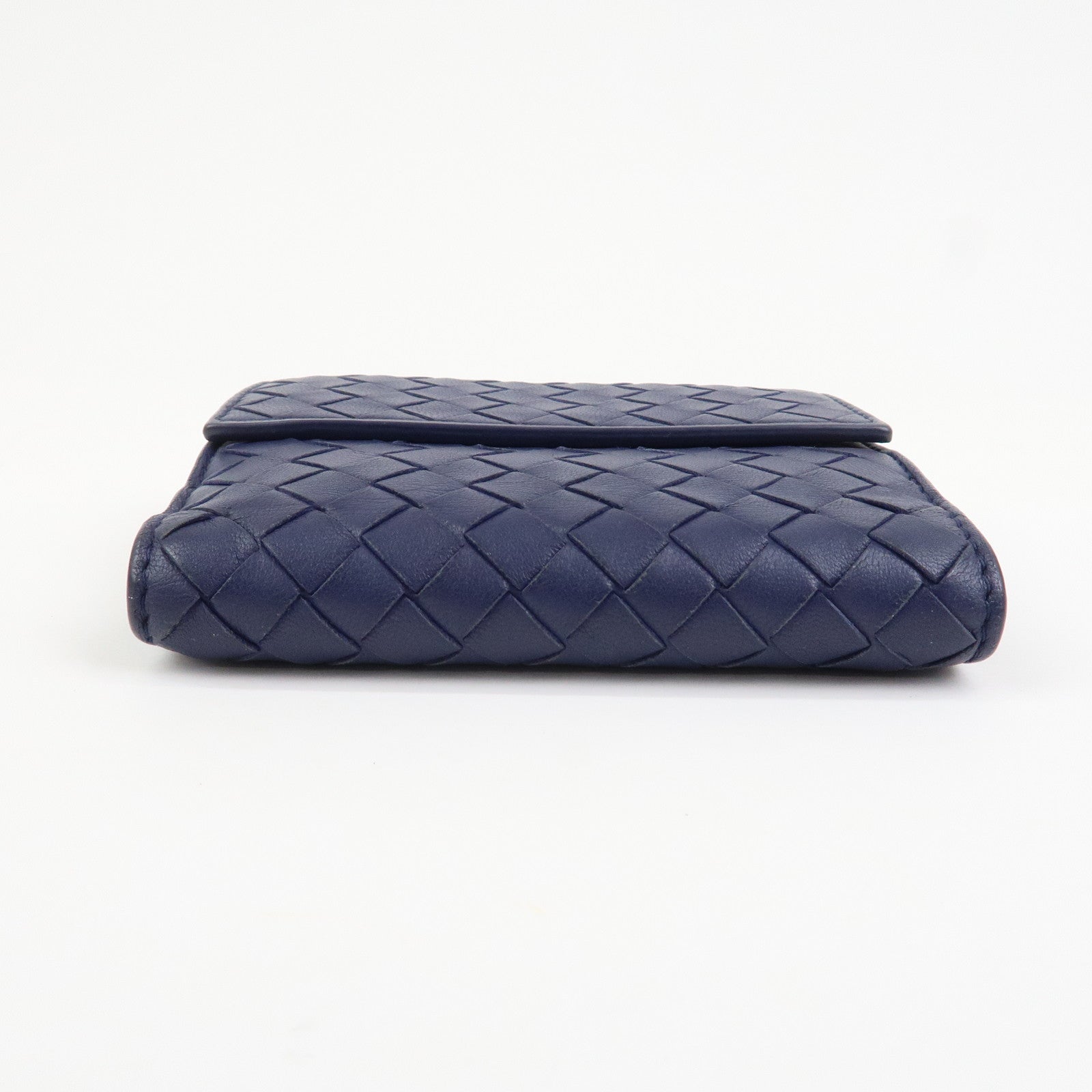 BOTTEGA VENETA Intrecciato Leather W Hook Compact Wallet 382576