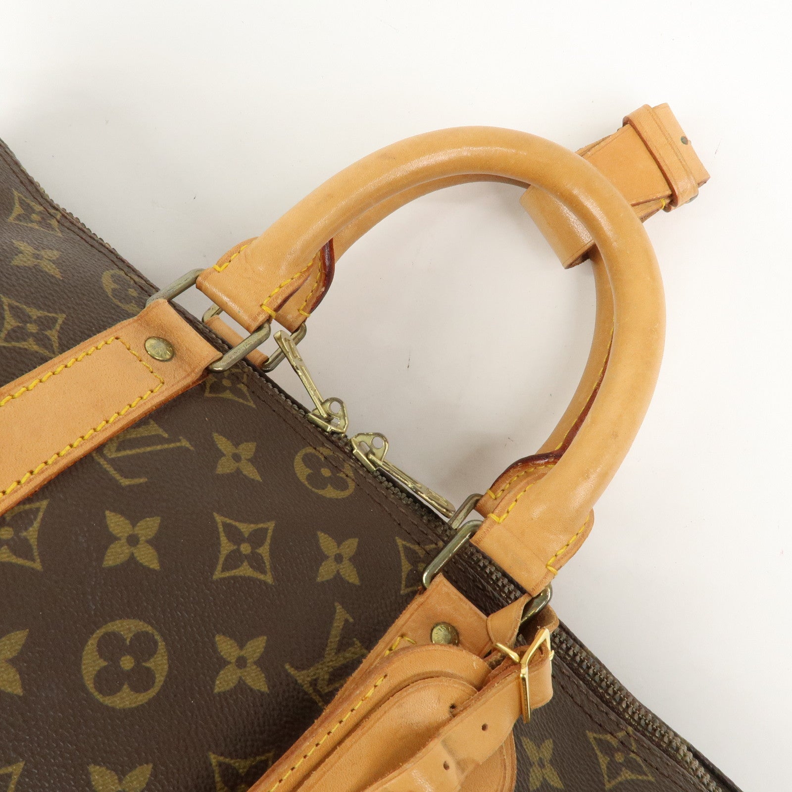 Louis Vuitton Monogram Keep All 45 Boston Bag Brown M41428