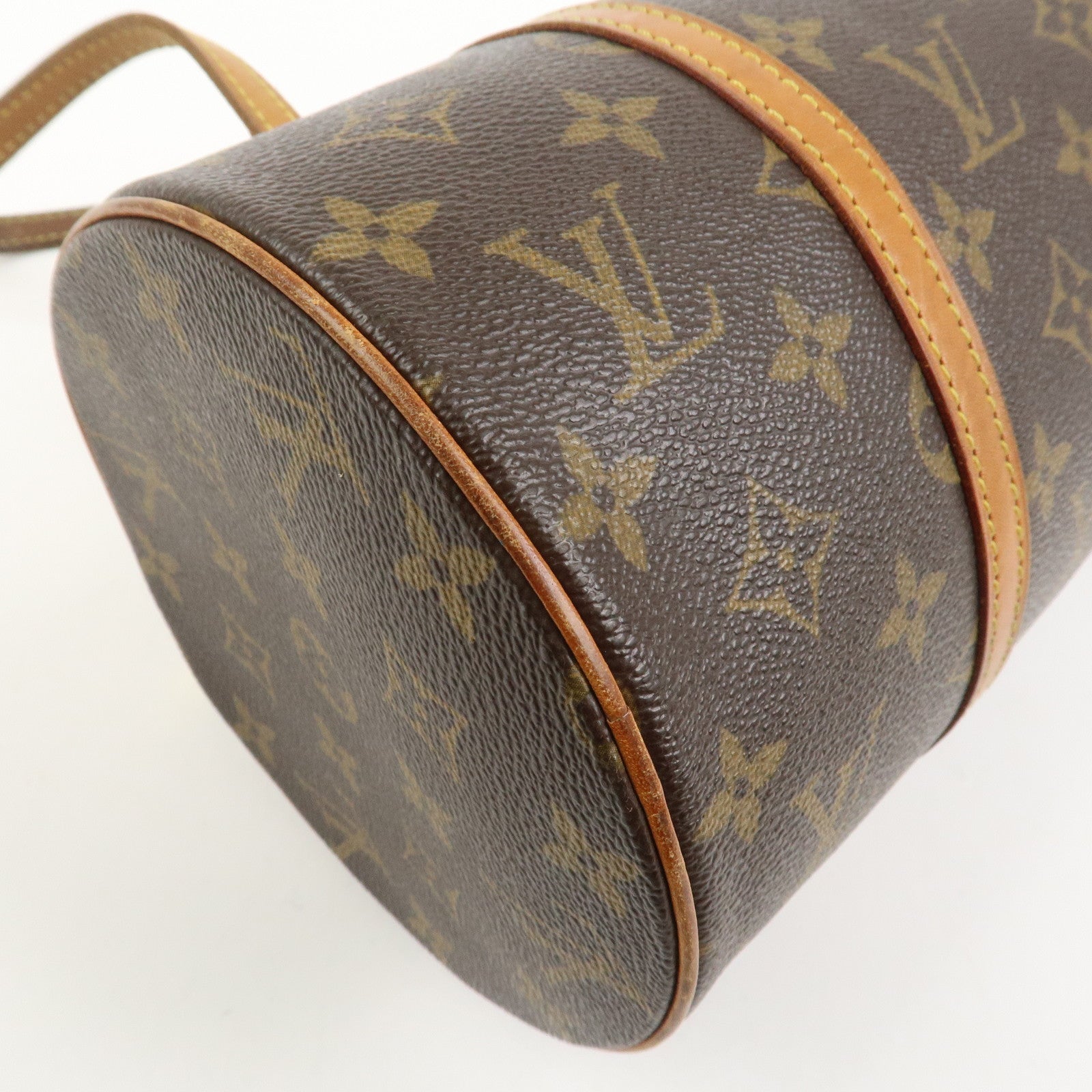 Louis Vuitton Monogram Papillon 30 Hand Bag Brown M51385