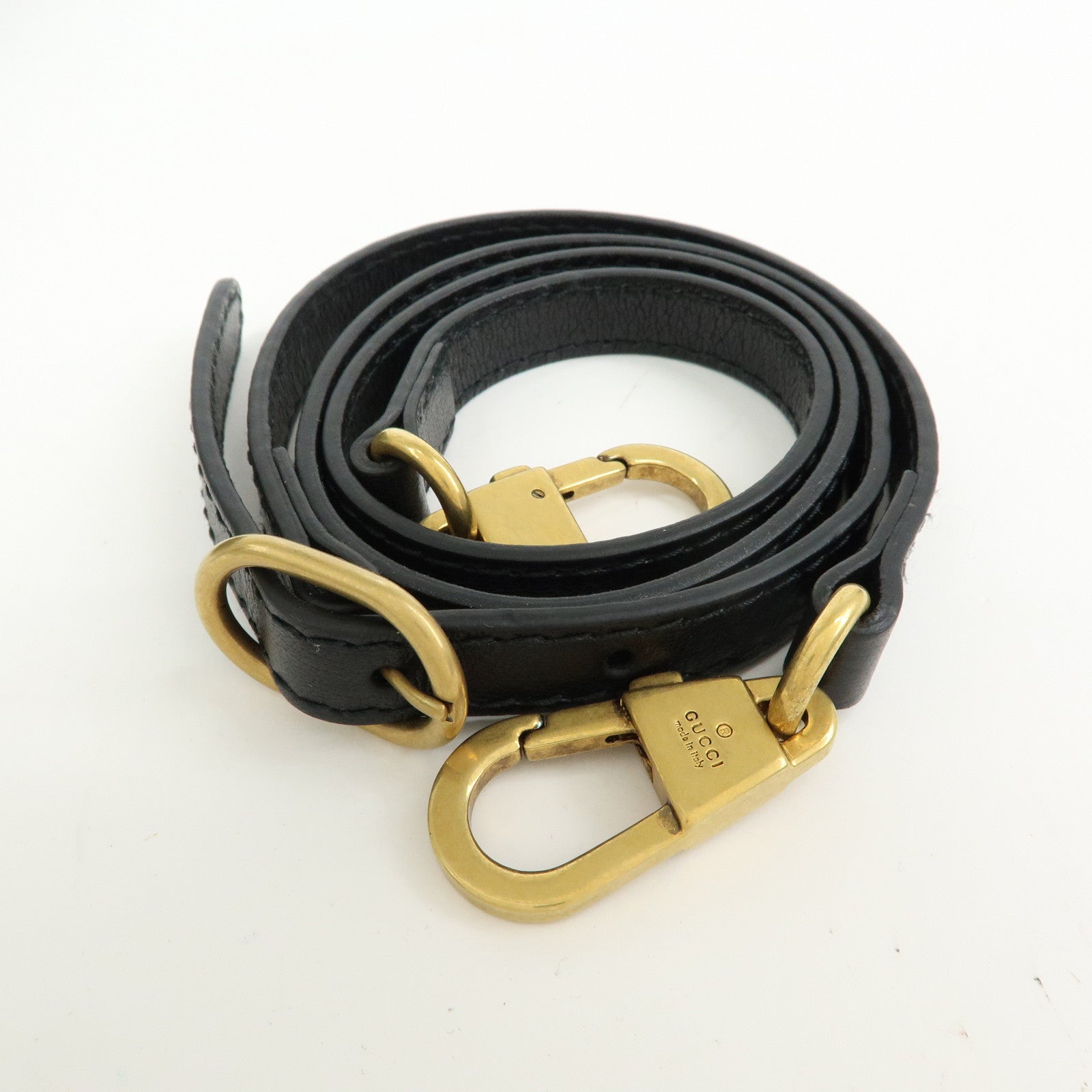 GUCCI GG Marmont Tiger Head Leather 2Way Bag Hand Bag Black 516459