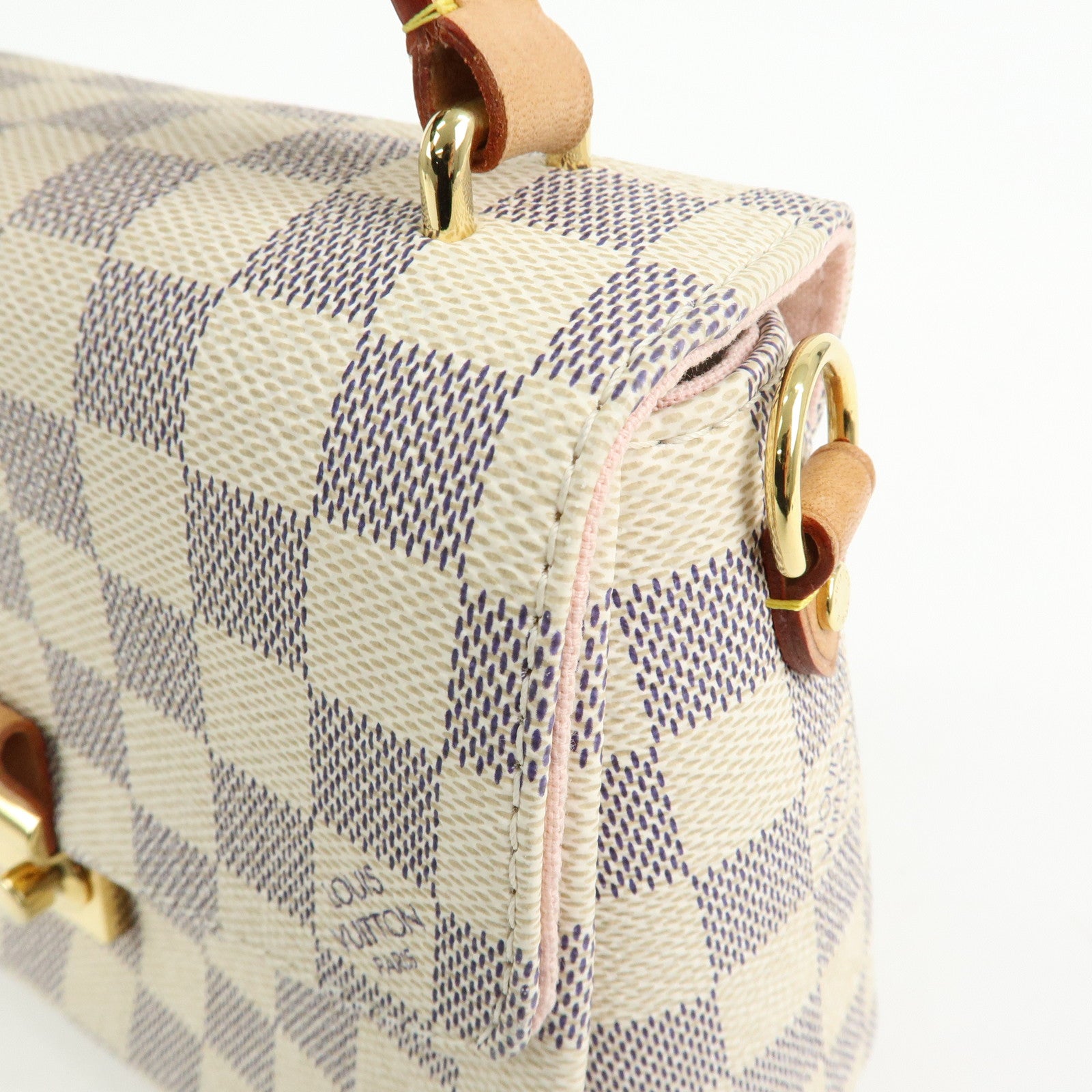 Louis Vuitton Damier Azur Croisette Canvas Leather 2Way Bag N41581