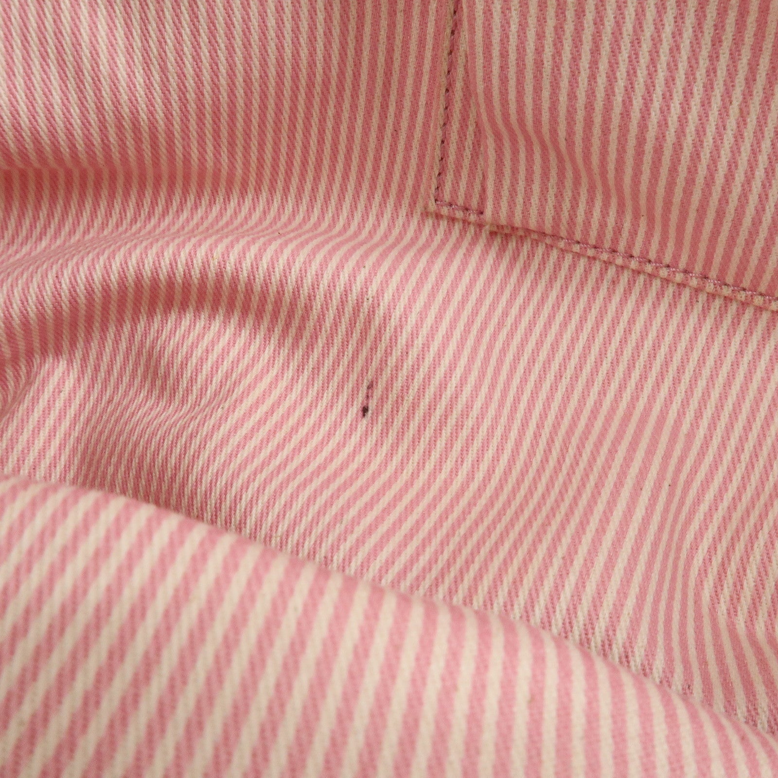 CELINE C Macadam Canvas Leather Tote Bag Shoulder Bag Pink Ivory